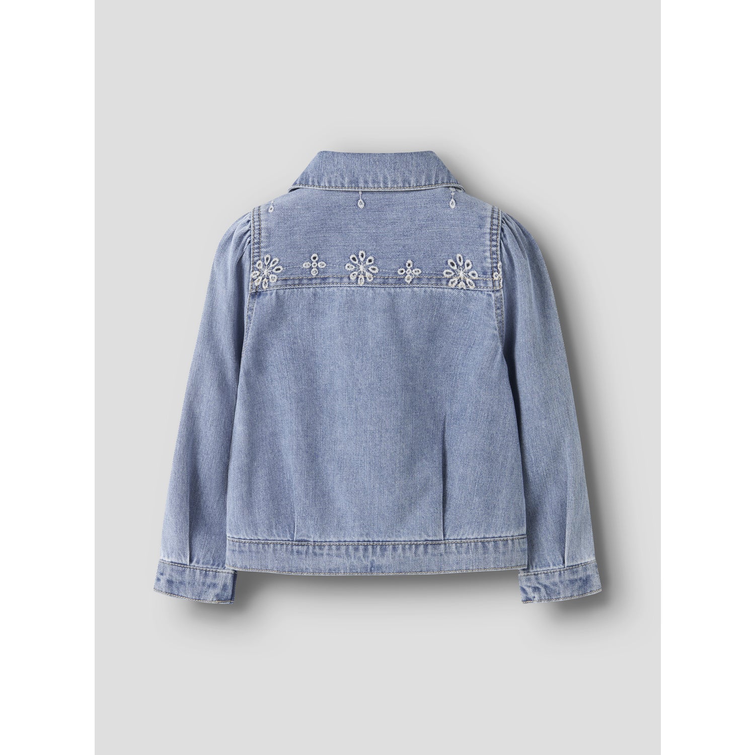 Name It Light Blue Denim Anglaise Nmfharper Dnm Anglaise Jacket 1026-Ov H - Image 4