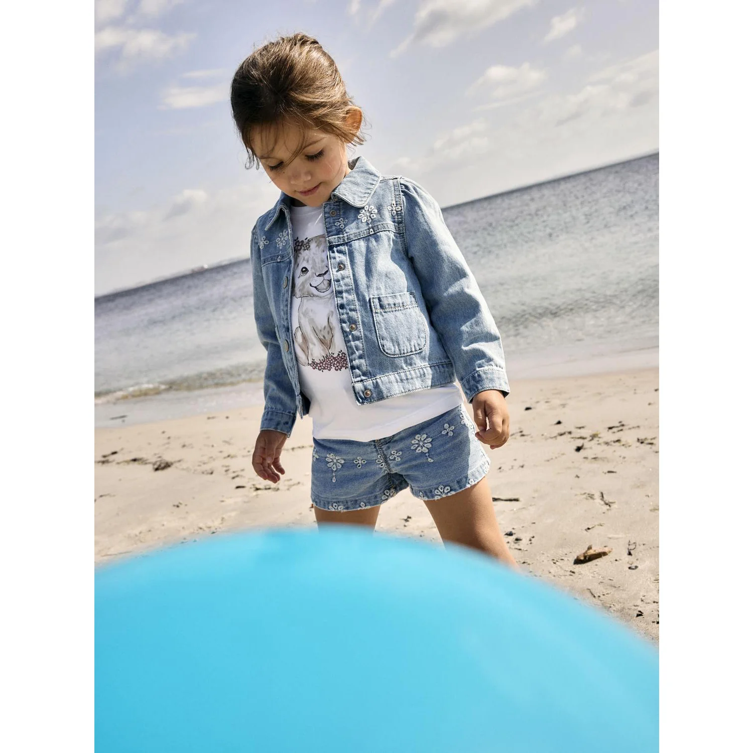 Name It Light Blue Denim Anglaise Nmfrose Mom Dnm Anglai Shorts 1026-Ov H - Image 2