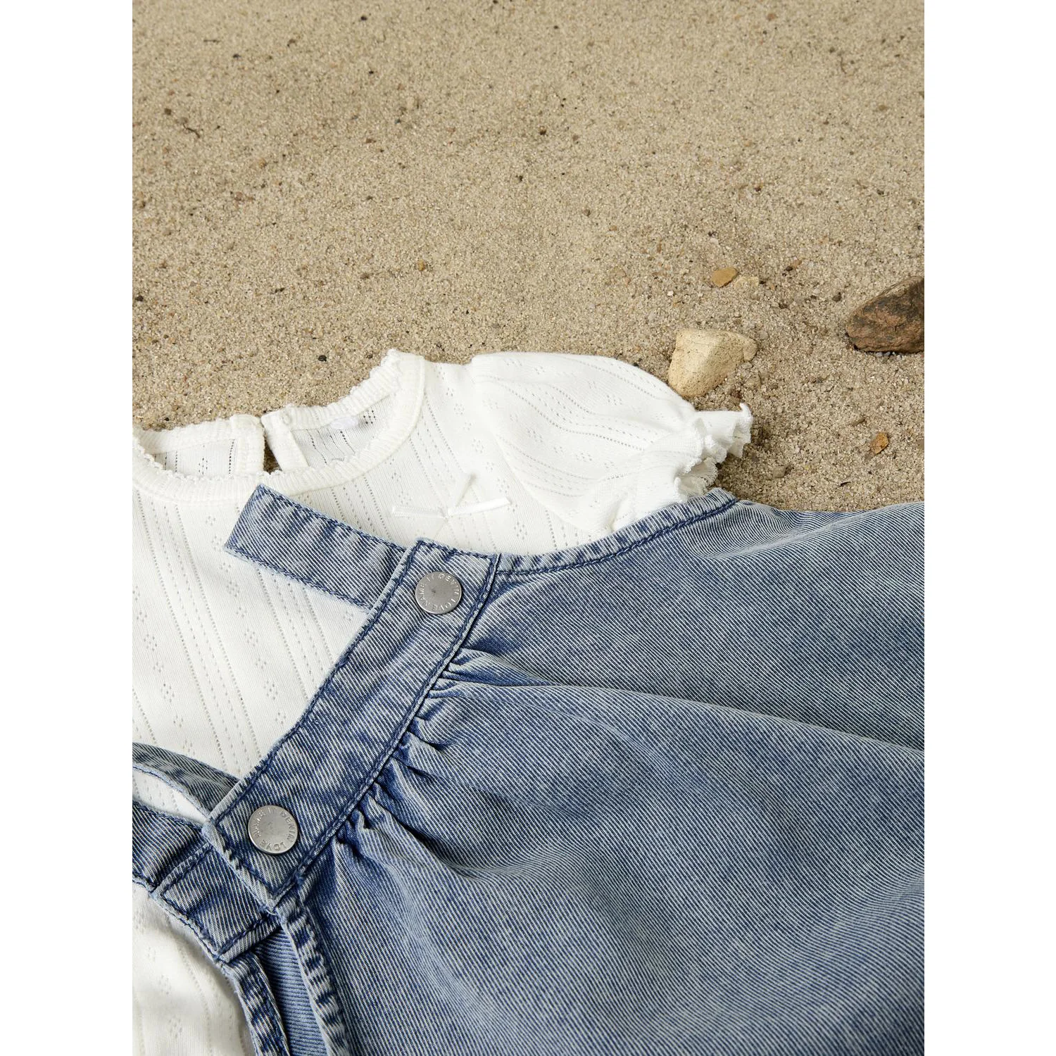Name It Light Blue Denim Emb Nbfflora Dnm Emb Dress 2017-Yb H - Image 2