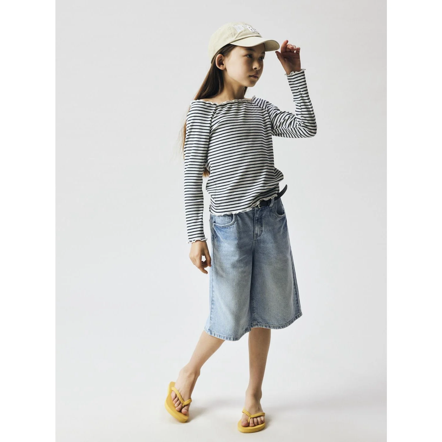 Name It Light Blue Denim Nkfbella Dnm Jorts 2227-Mj Lnoos - Image 2