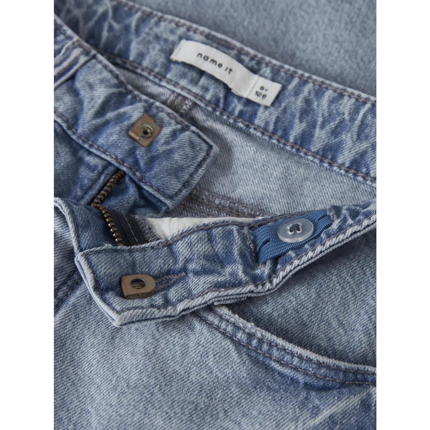 Name It Light Blue Denim Nkfbella Dnm Jorts 2227-Mj Lnoos - Image 4
