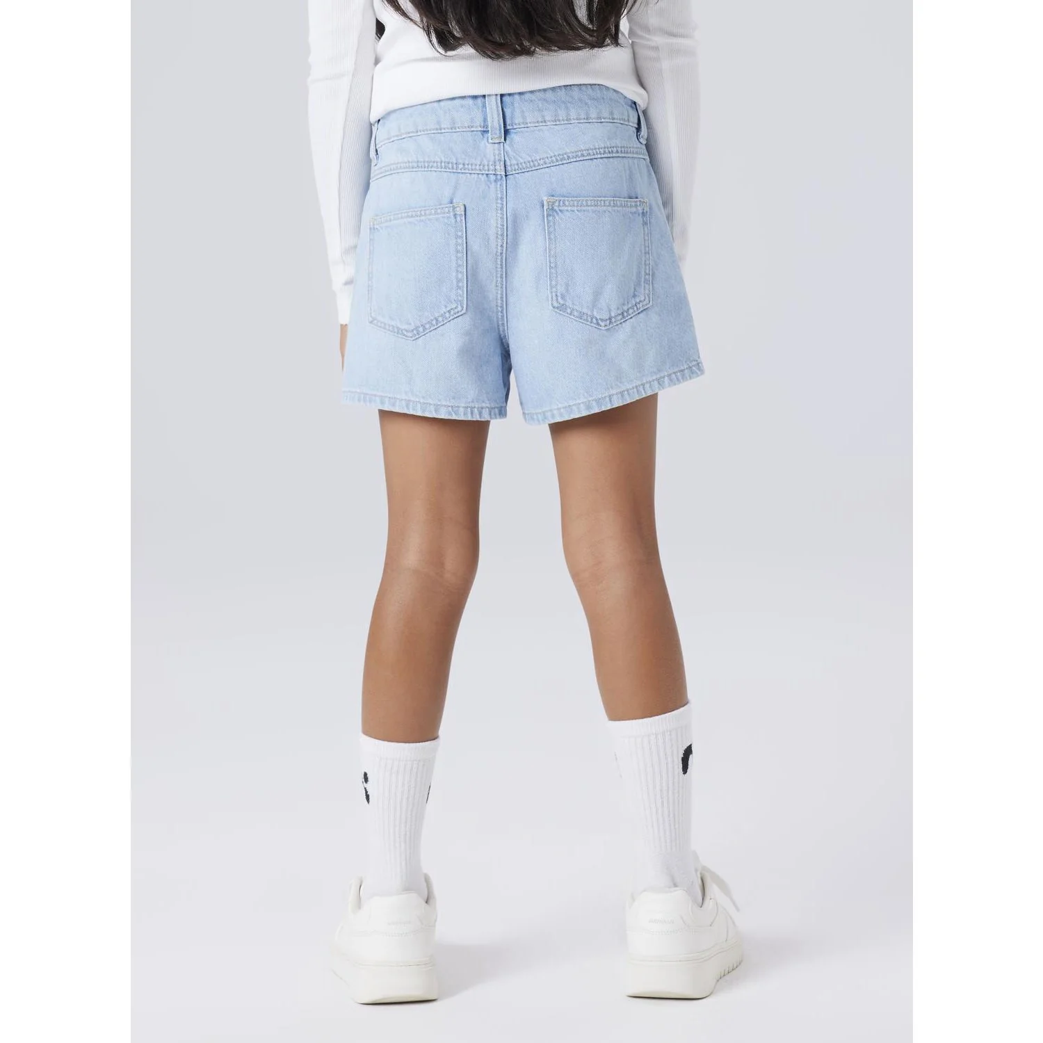 Name It Light Blue Denim Nkfrose Mom Dnm Shorts 1141-Mj Noos - Image 6