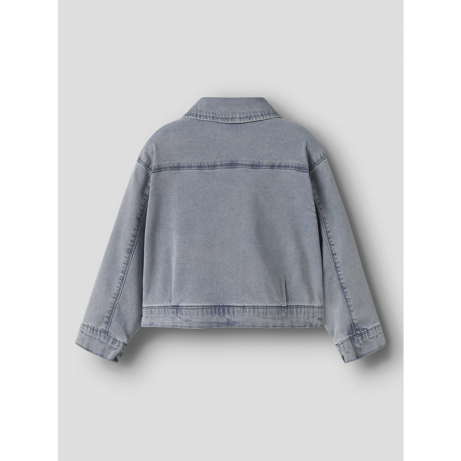 Name It Light Blue Denim Nmfjulia Dnm Frill Jacket 6006-Yb F - Image 4