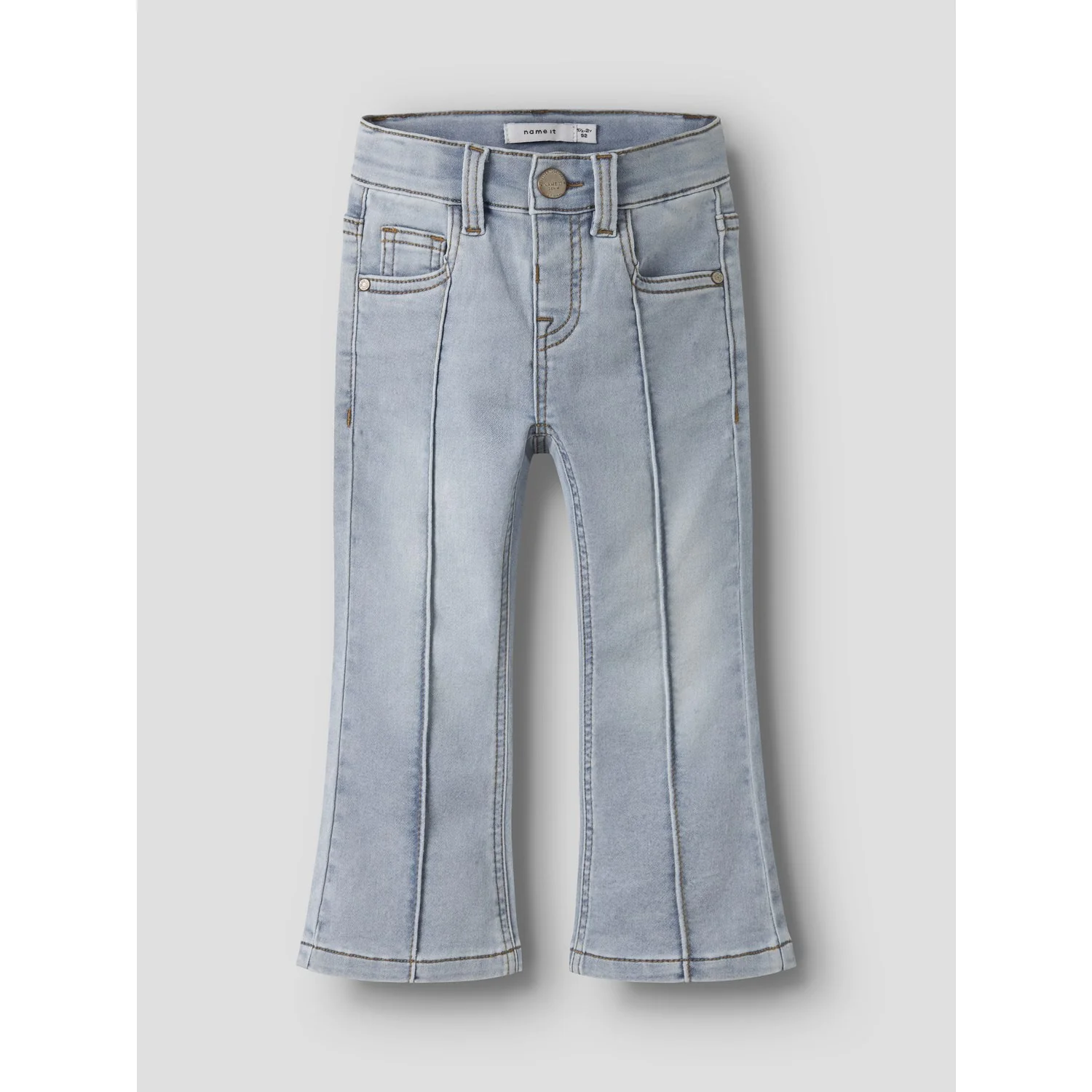 Name It Light Blue Denim Nmfpolly Skinny Bootcut Jeans 2055-Th D - Image 5
