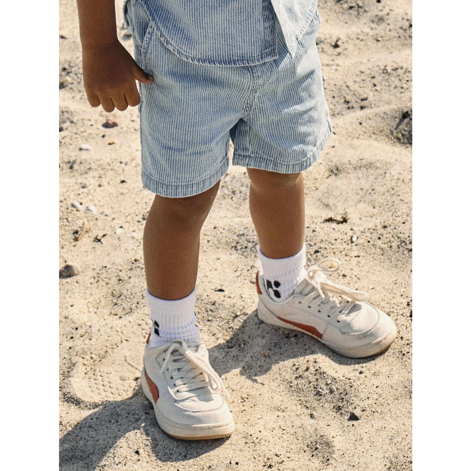 Name It Light Blue Denim Nmmryan Jog Stripe Dnm L Shorts 1910-Ip - Image 3