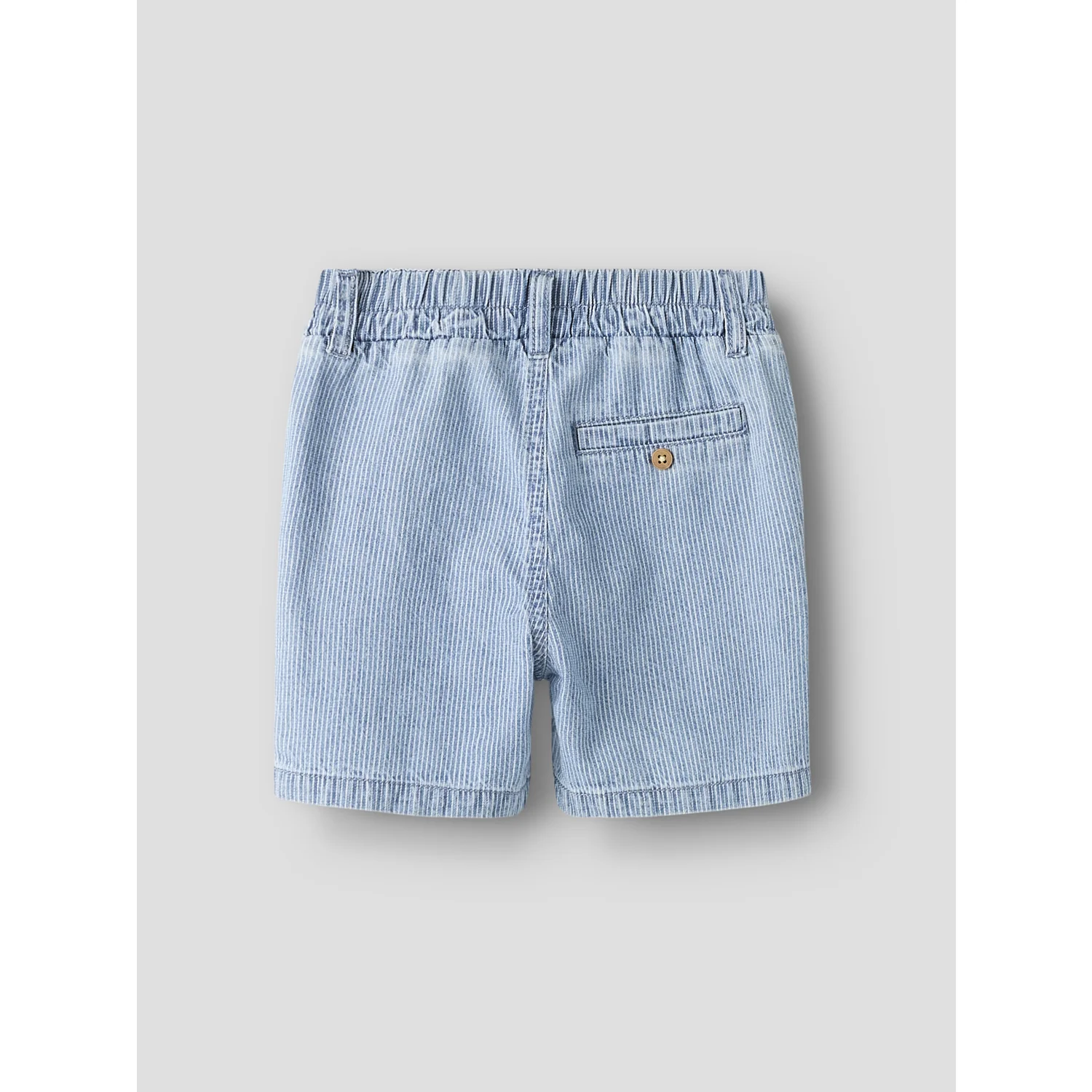 Name It Light Blue Denim Nmmryan Jog Stripe Dnm L Shorts 1910-Ip - Image 4