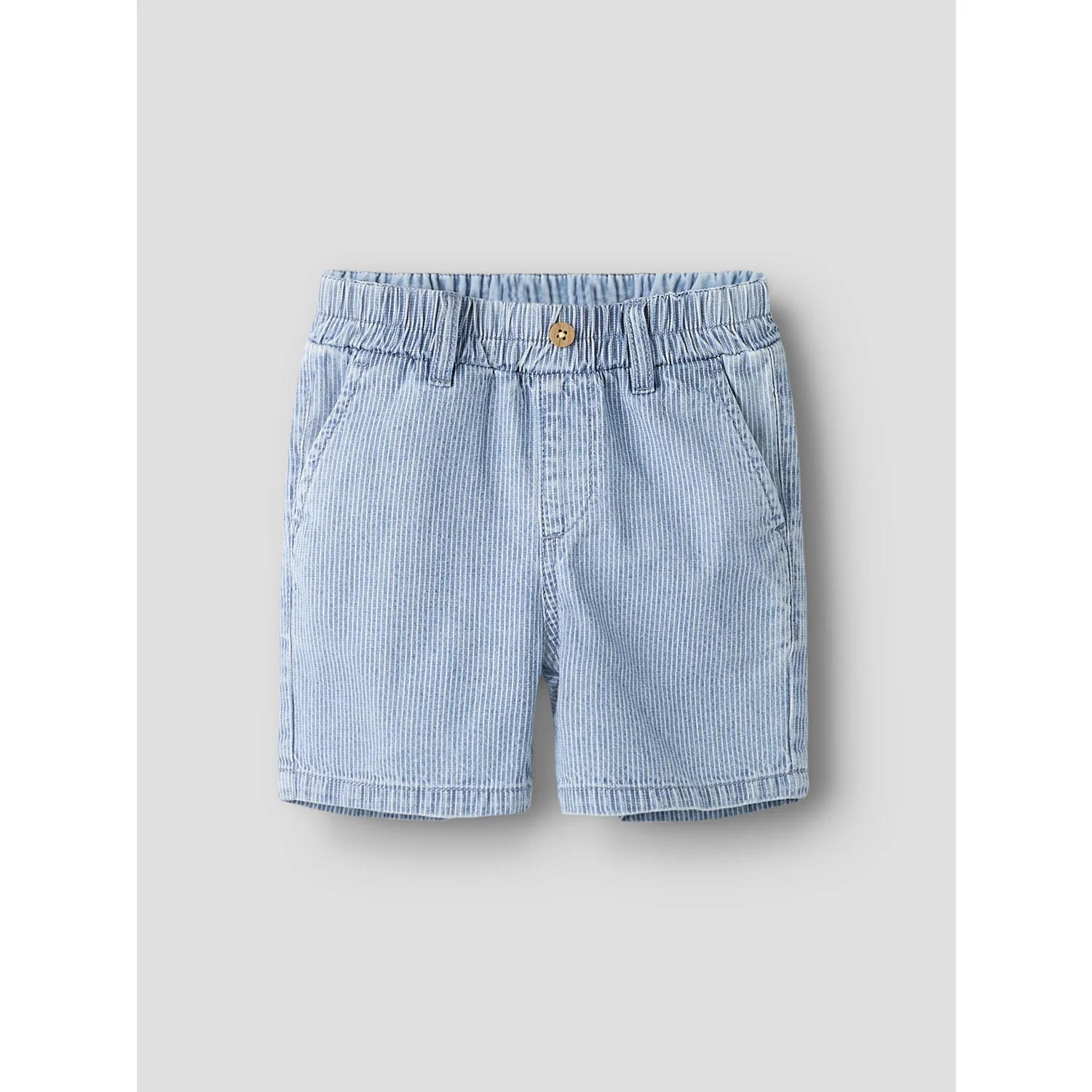 Name It Light Blue Denim Nmmryan Jog Stripe Dnm L Shorts 1910-Ip - Image 5