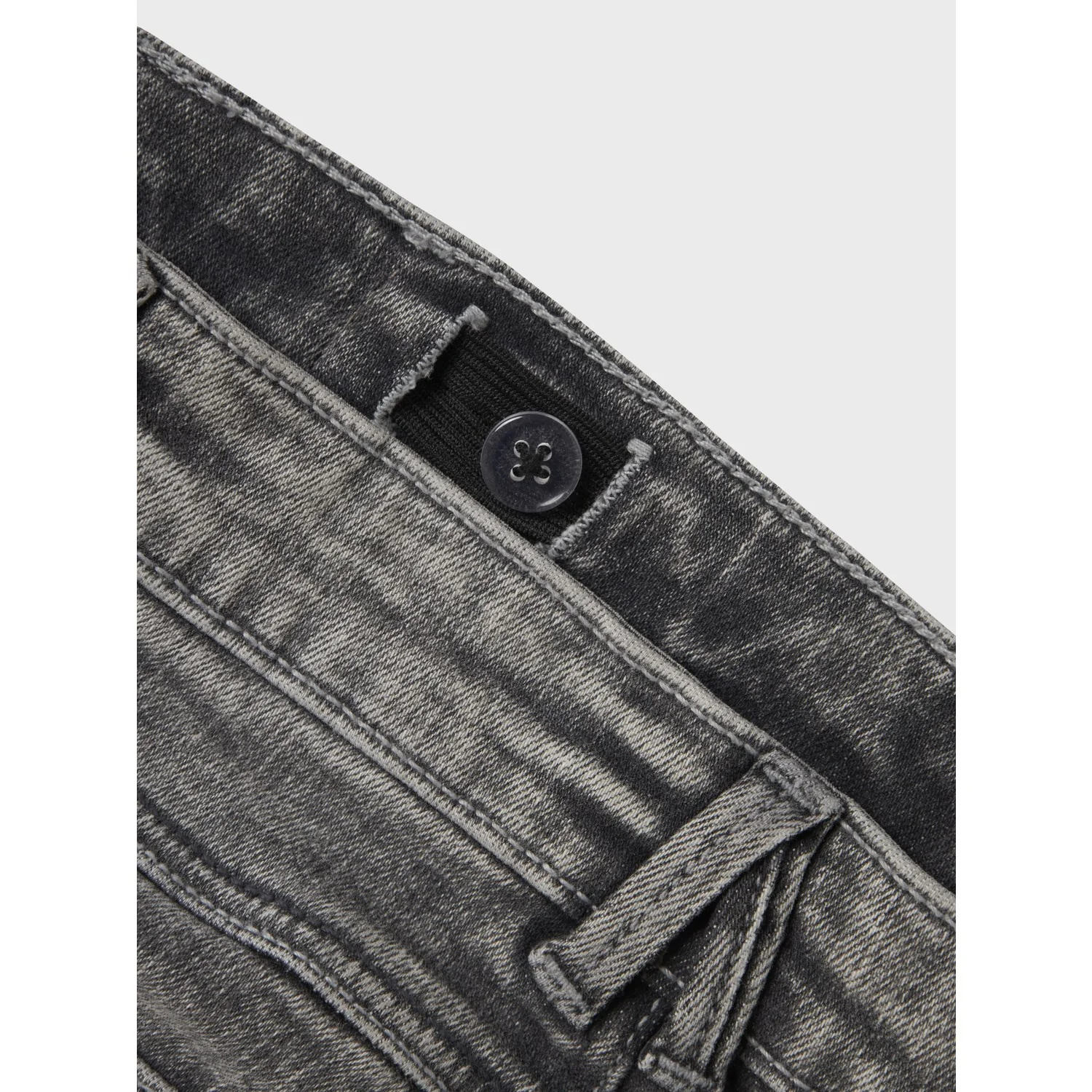 Name It Light Grey Denim Nkfpolly Skinny Boot Jeans 1142-Au Noos - Image 2