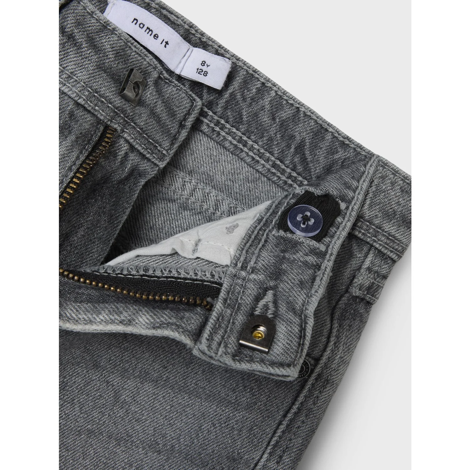 Name It Light Grey Denim Nkmryan Straight Jeans 5950-Dm Noos - Image 4