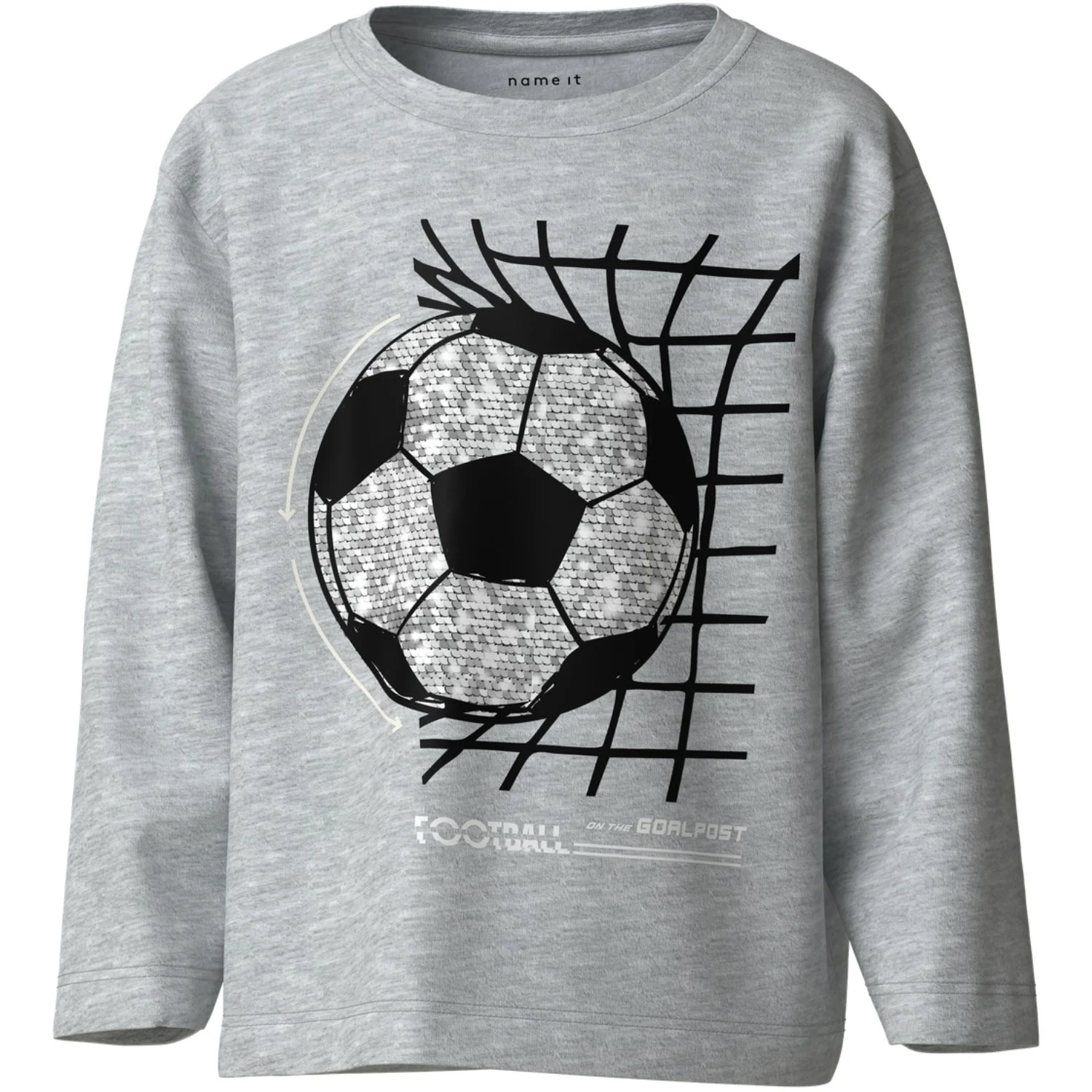 Name It Light Grey Melange Nkmdorak Ls Nreg Top