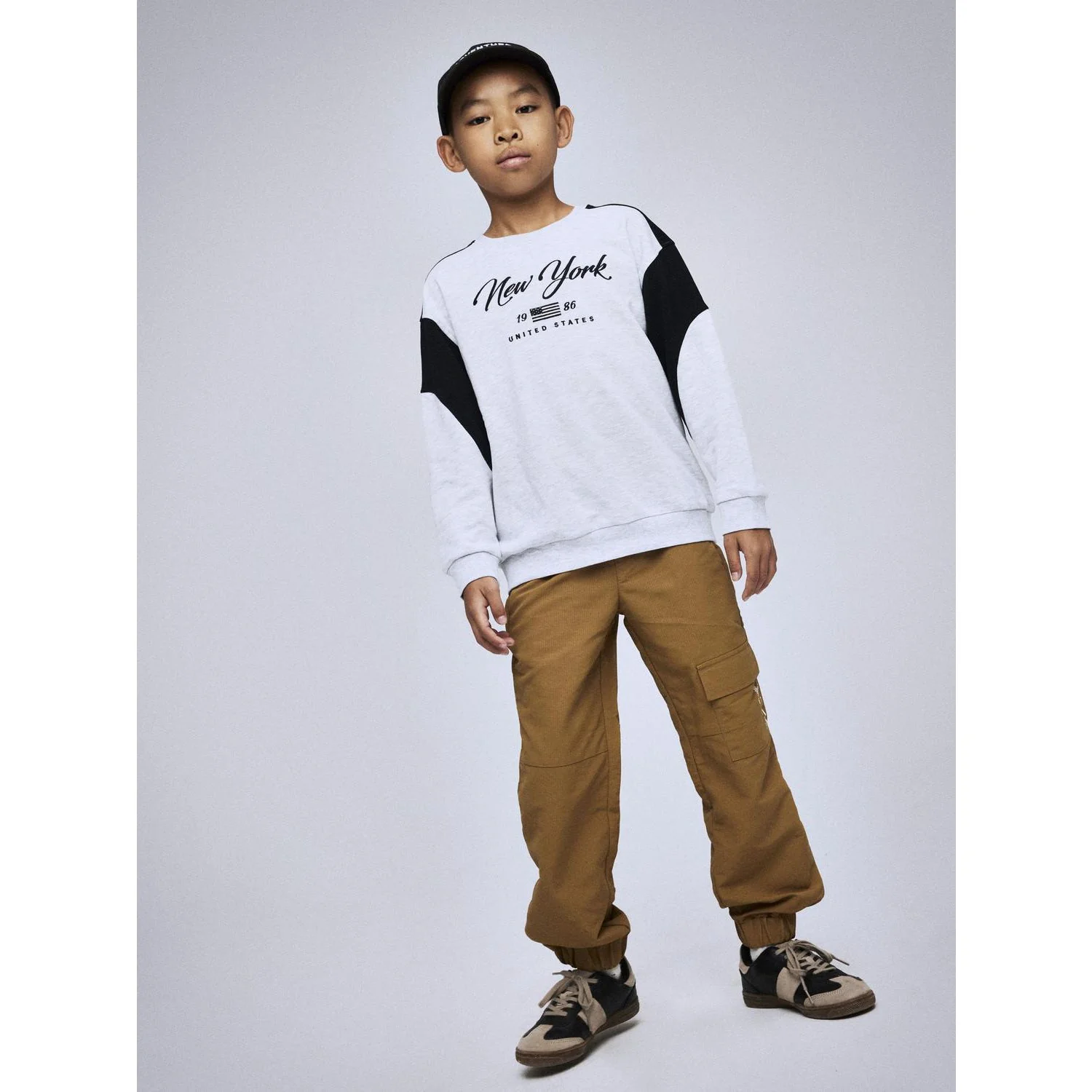Name It Light Grey Melange Nkmkera Ls Rlx Sweat Unb - Image 2