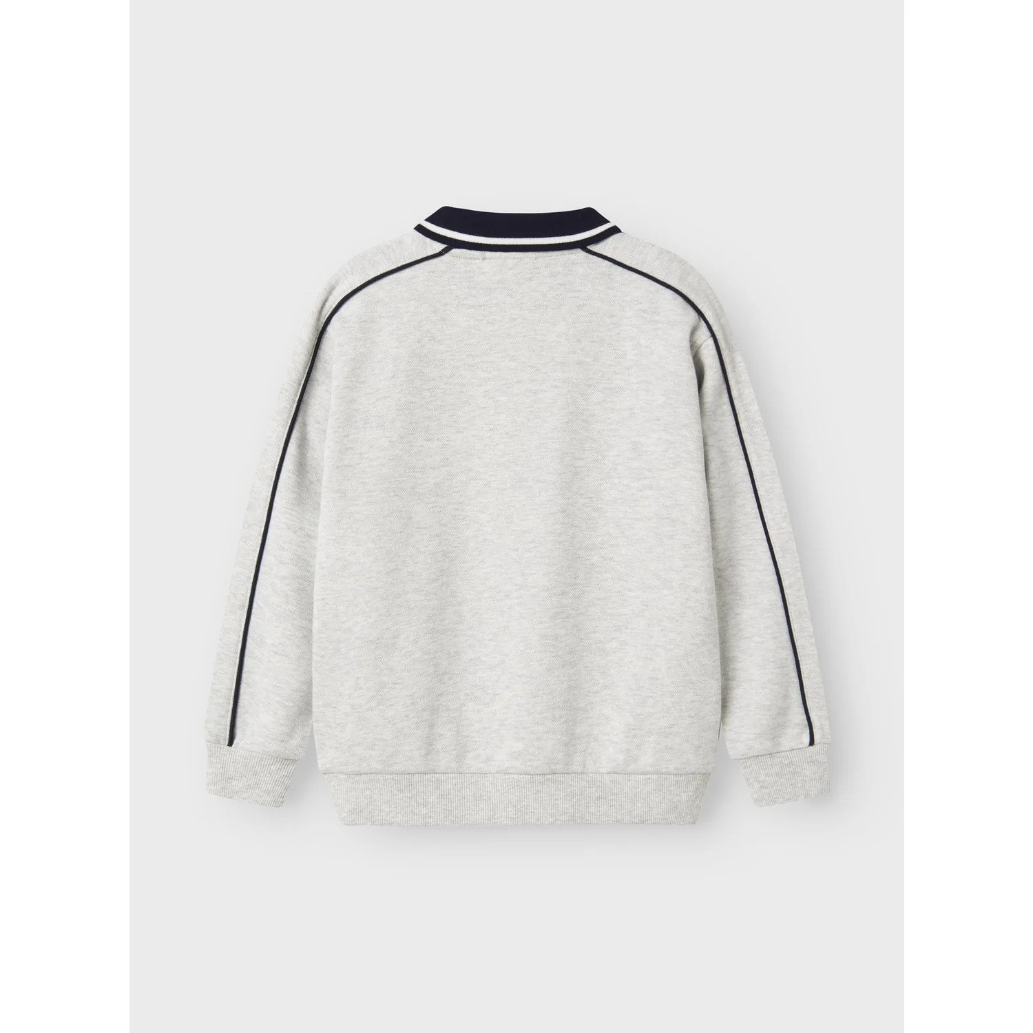 Name It Light Grey Melange Nkmkris Ls Nreg Polo - Image 5