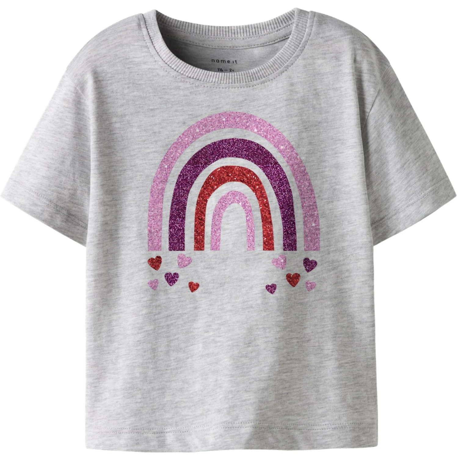 Name It Light Grey Melange Nmfbelina Ss Nreg Top Pb