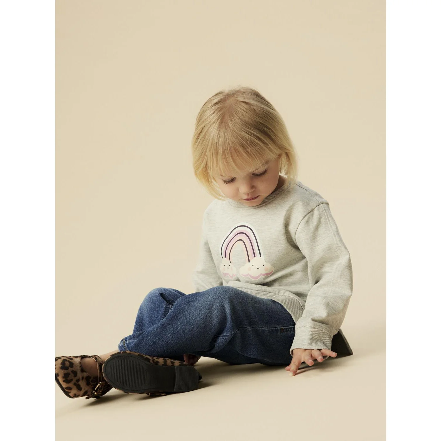 Name It Light Grey Melange Nmfbissine Ls Nreg Swe Unb Box Pb - Image 2