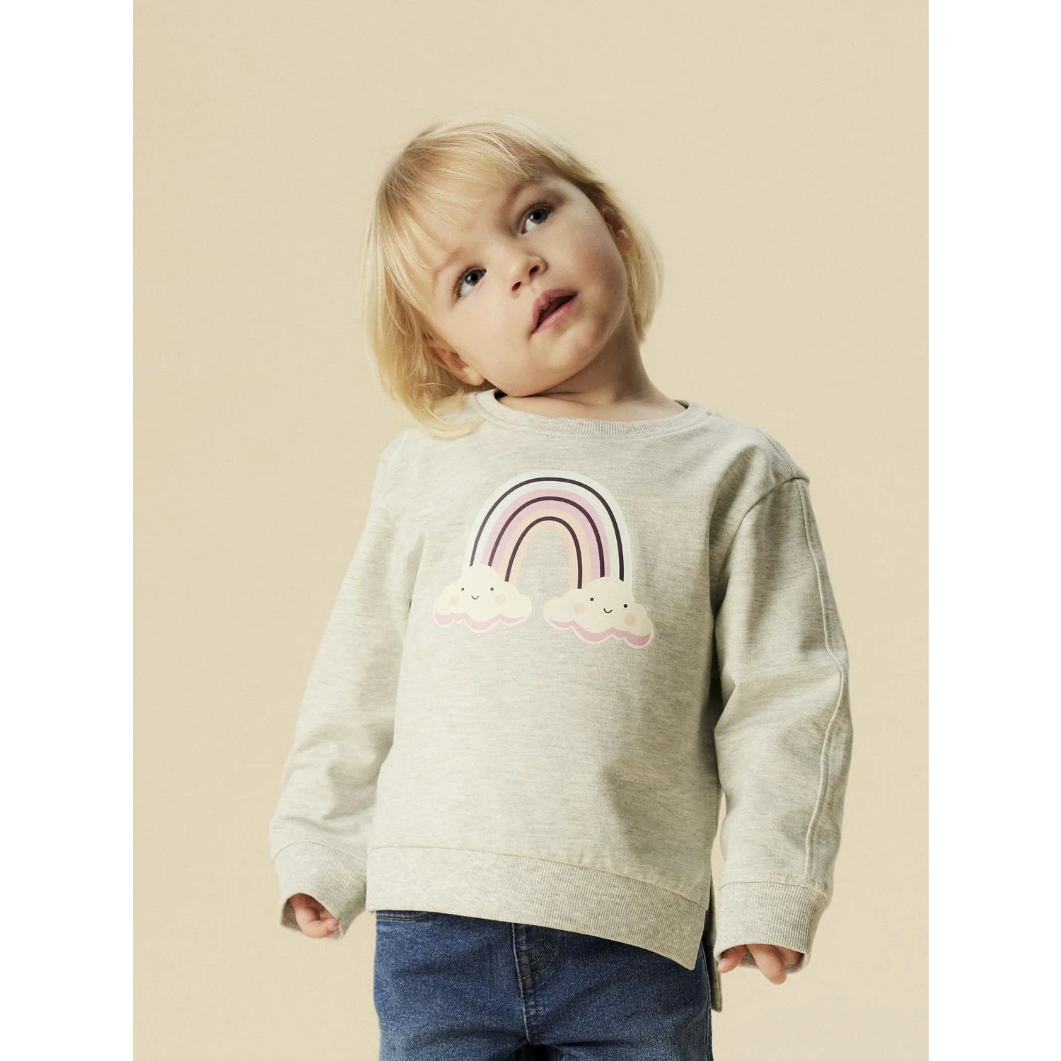Name It Light Grey Melange Nmfbissine Ls Nreg Swe Unb Box Pb - Image 3