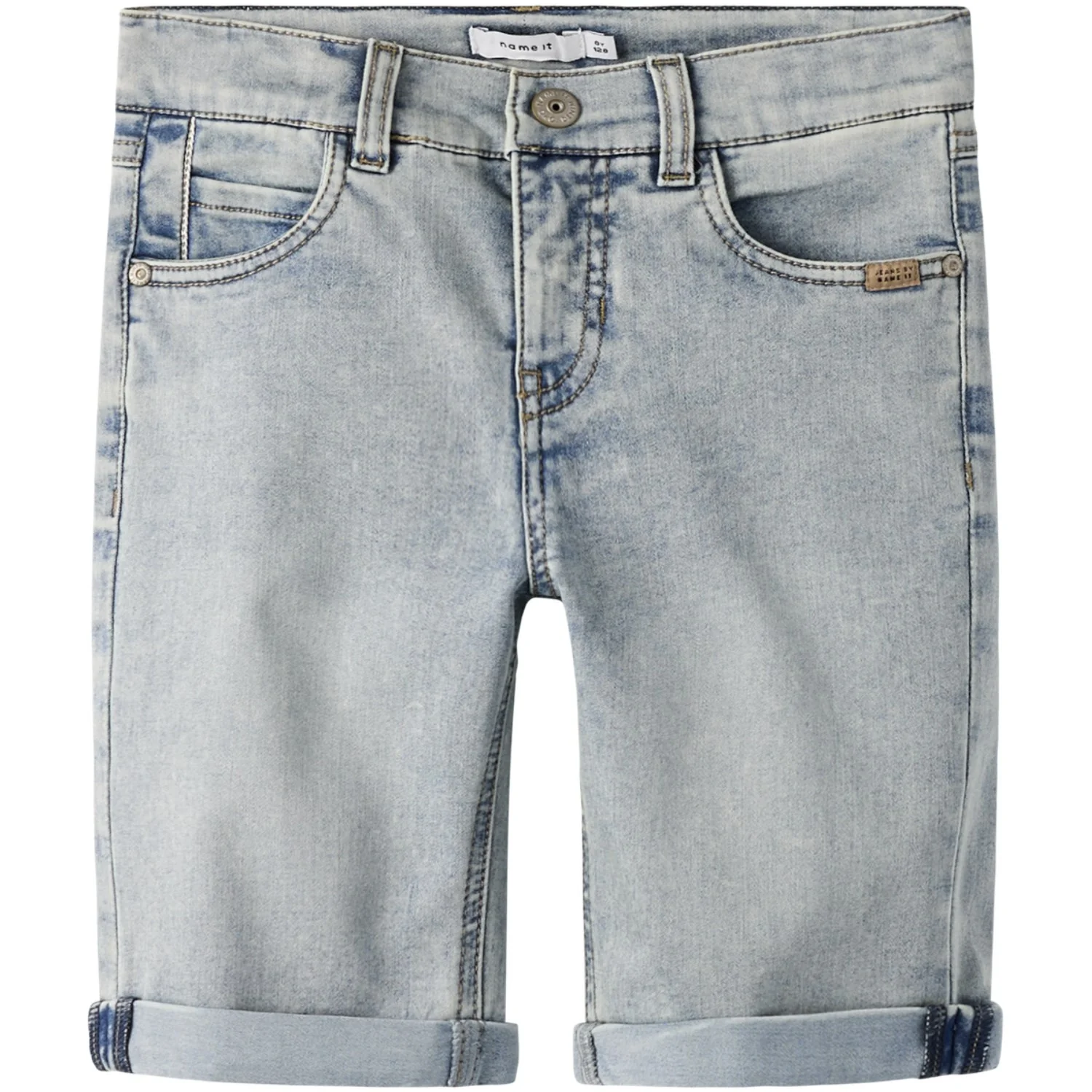 Name It Light Medium Blue Denim Nkmtheo Xsl Dnm L Shorts 6622-Cl Noos