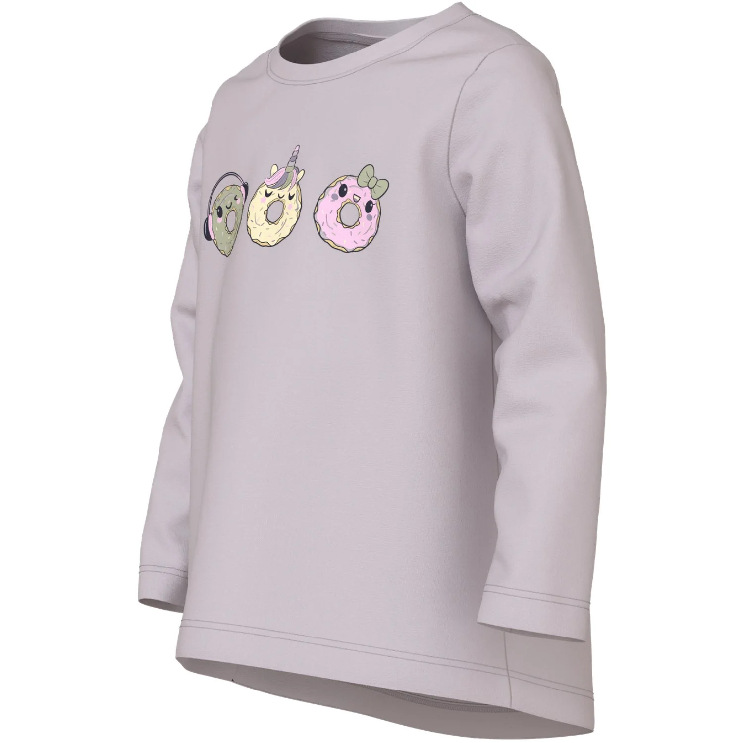 Name It Lilac Marble Donuts Nmfviolet Ls Loose Top - Image 2