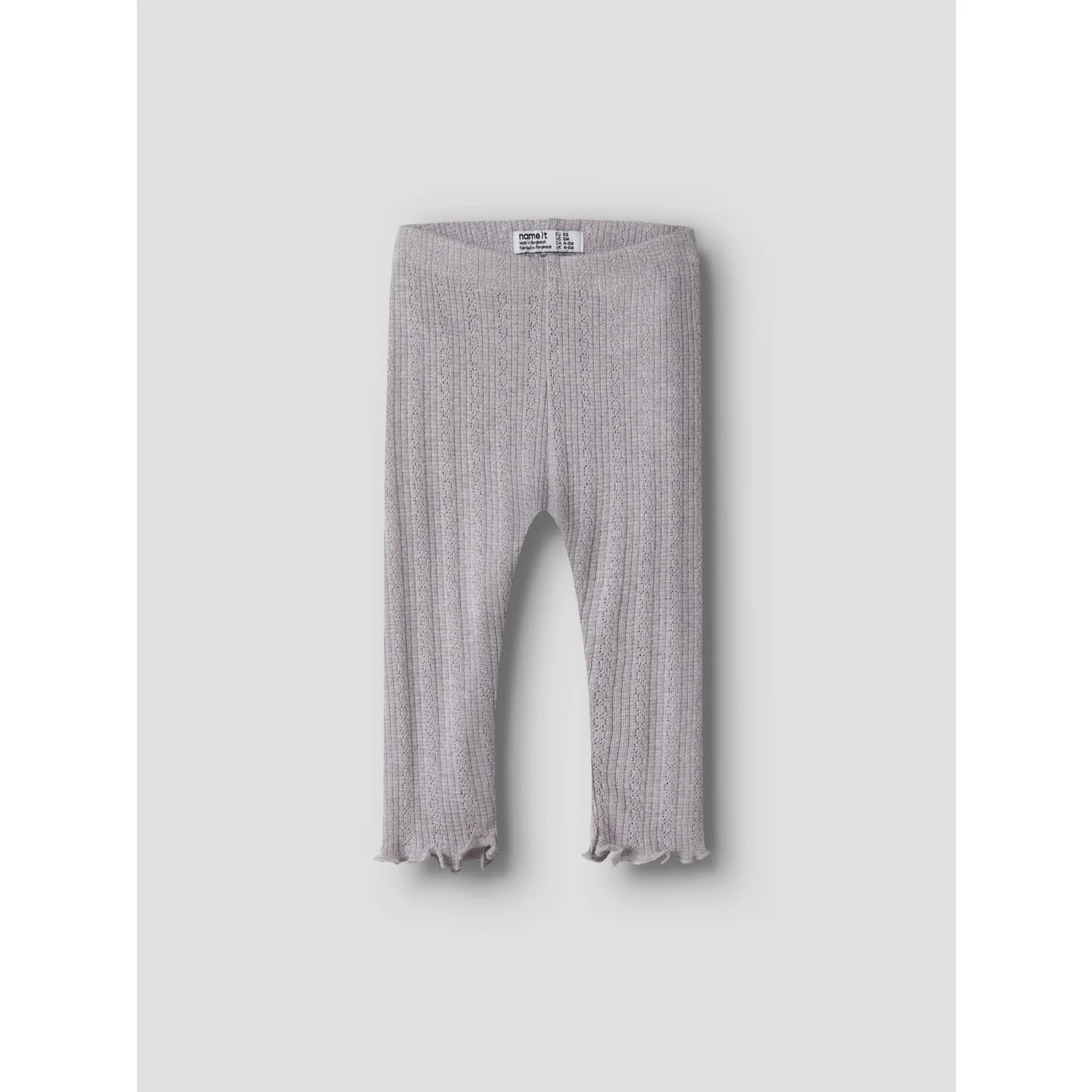 Name It Lilac Marble Melange Nbfblitta Leggings - Image 3