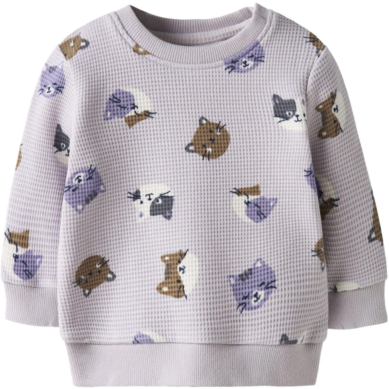 Name It Lilac Marble Nbftammie Ls O-Neck