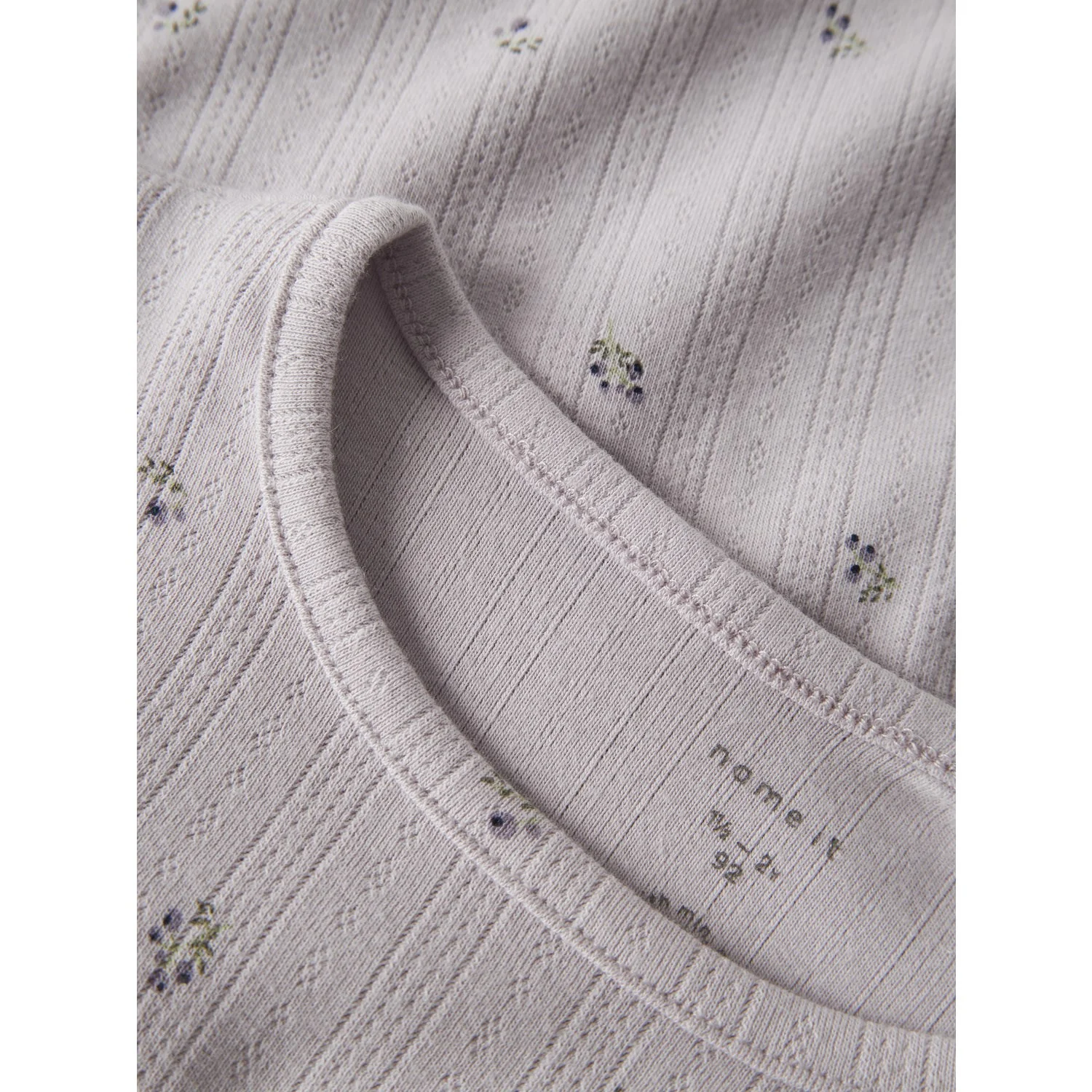 Name It Lilac Marble Nmfberries Ls Slim Top - Image 2