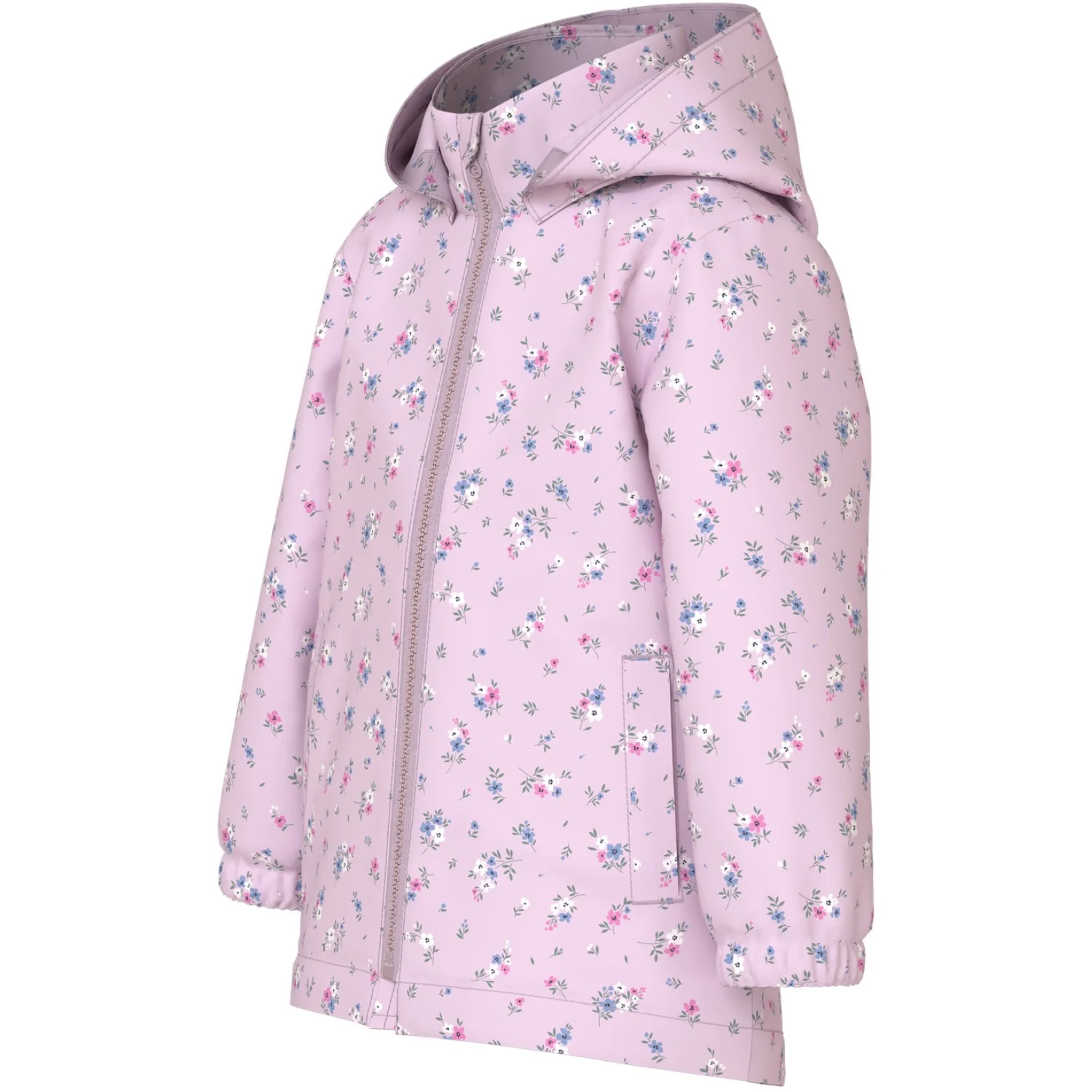 Name It Lilac Snow 4 Floral Patchwork Nmfmaxi Jacket Li Aop Noos - Image 3