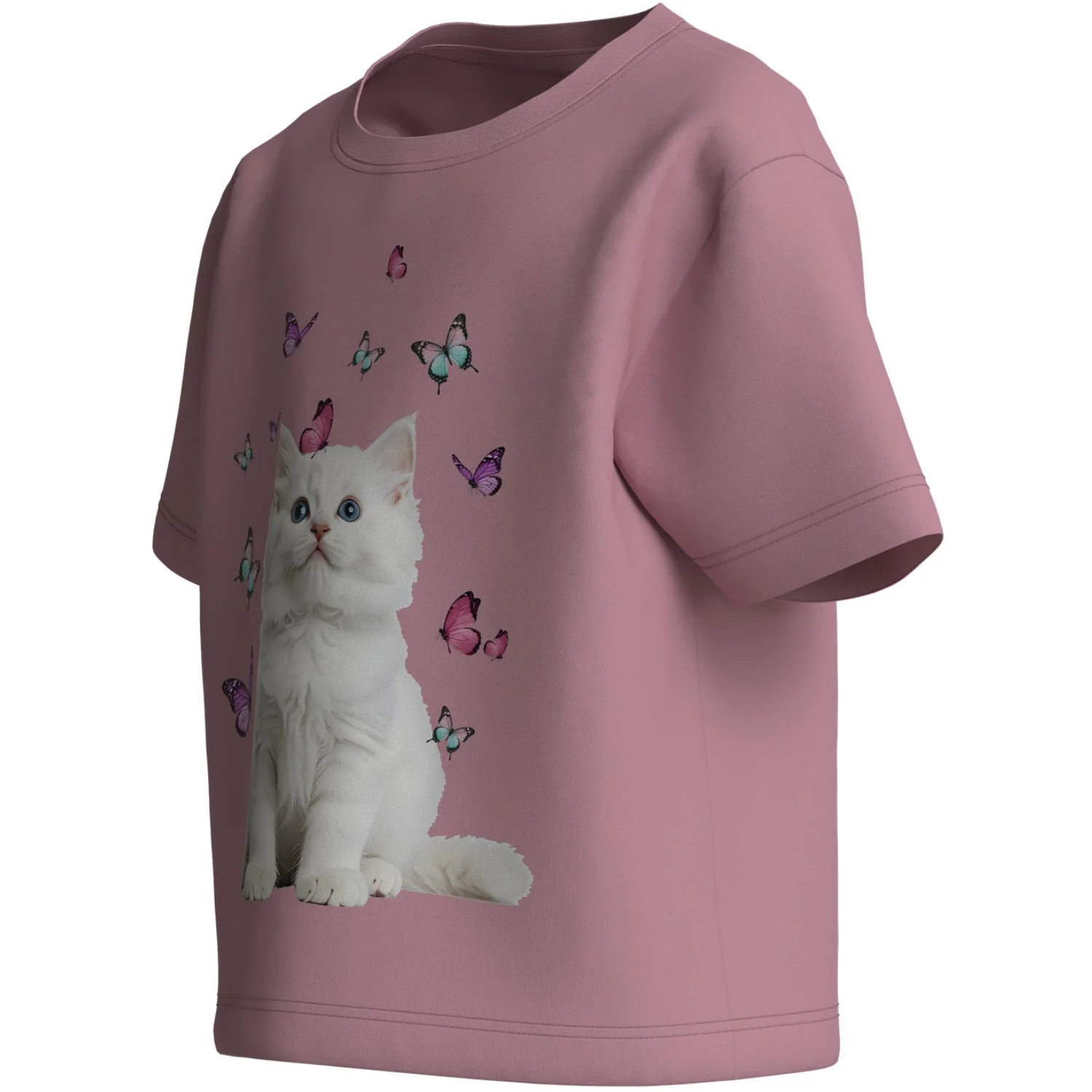 Name It Lilas Kitten Butterflies Nmfvotea Ss Nreg Top - Image 2