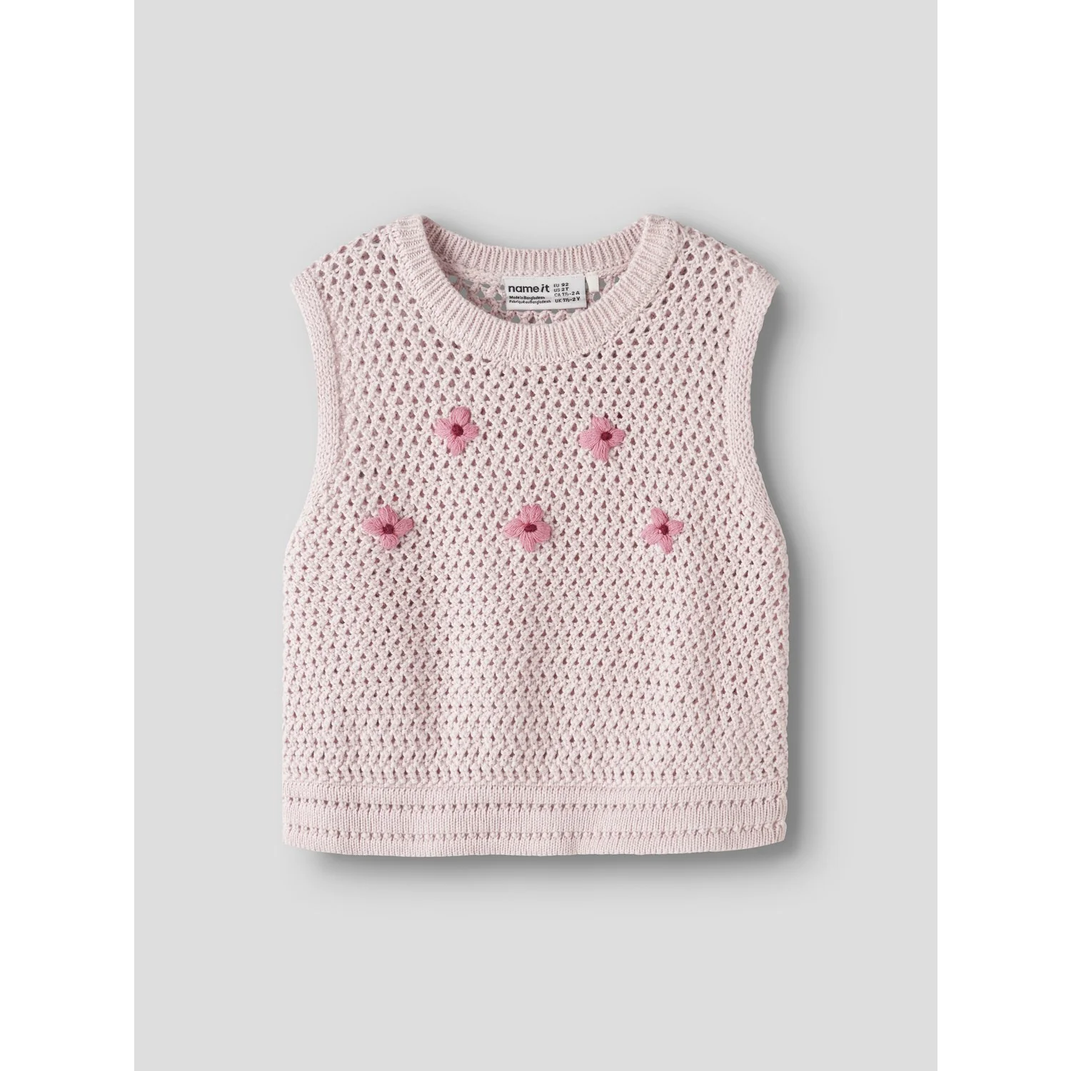Name It Lotus Flowering Ginger Nmfkattie Knit Vest - Image 4