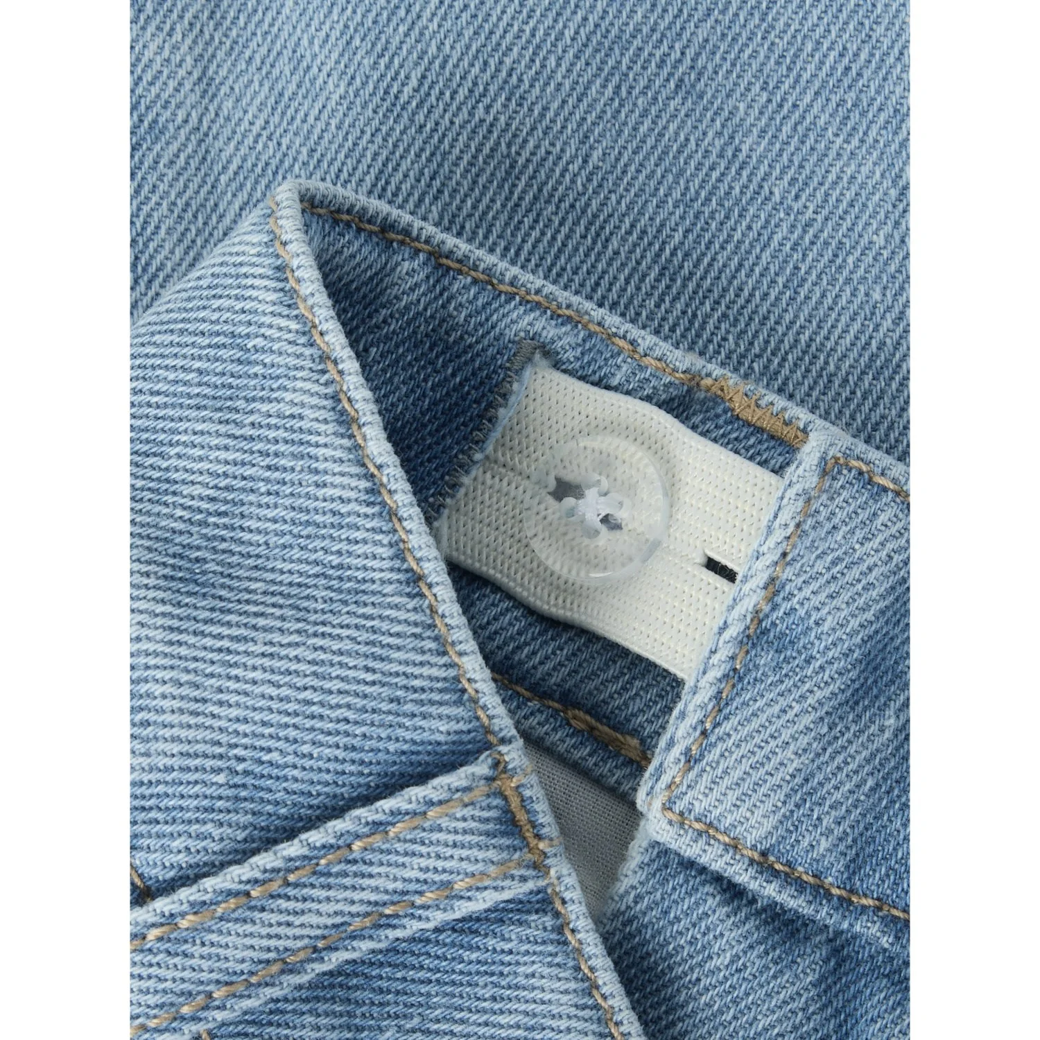 Name It Medium Blue Denim Balloons Nmfrose Wide Emb Jeans 4999-Za - Image 3