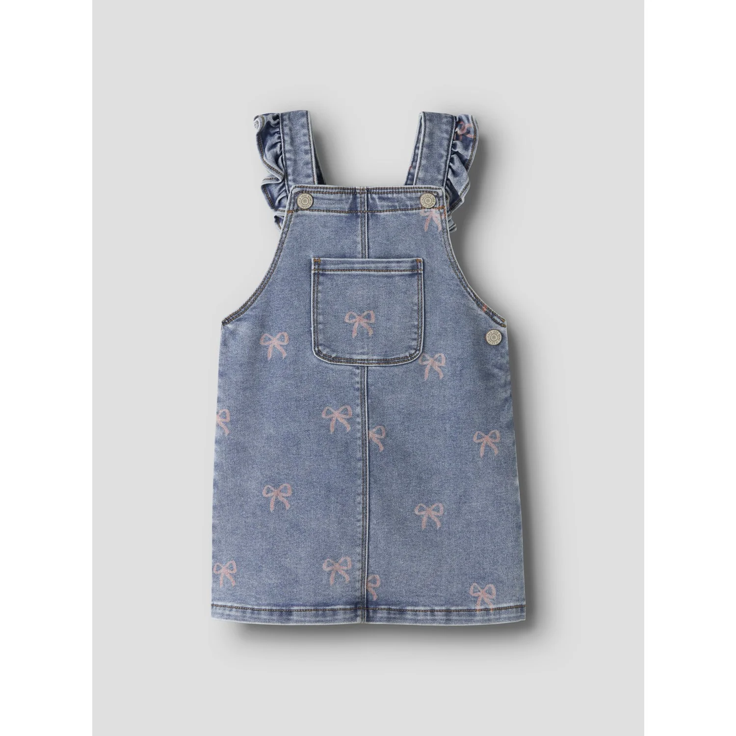 Name It Medium Blue Denim Bow Nmffaith Dnm Aop Spencer 6202-On K - Image 2
