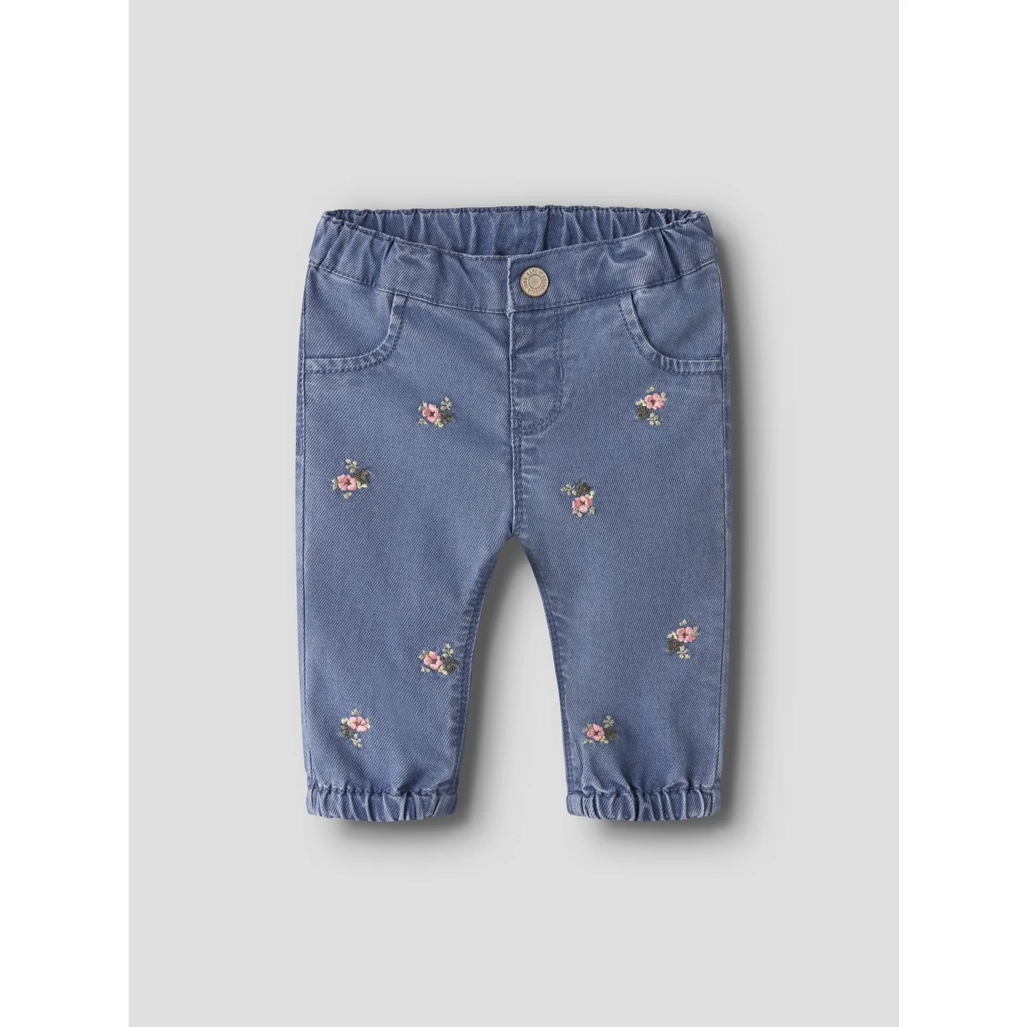Name It Medium Blue Denim Flower Emb Nbfrose Shaped R Emb Jeans 5321-Yb H - Image 3