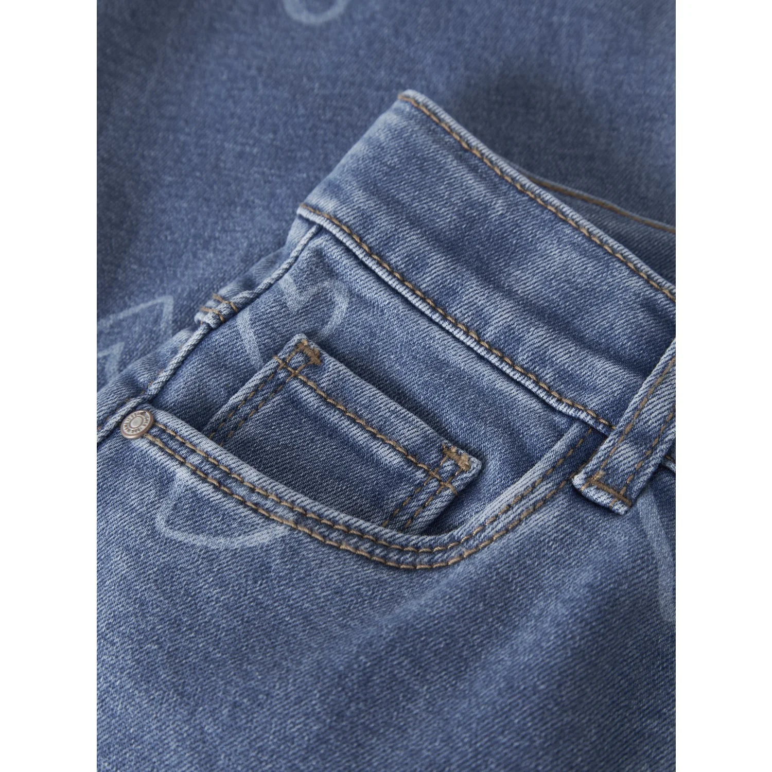 Name It Medium Blue Denim Heart Nmfrose Wide Aop Jeans 4044-On Noos - Image 4