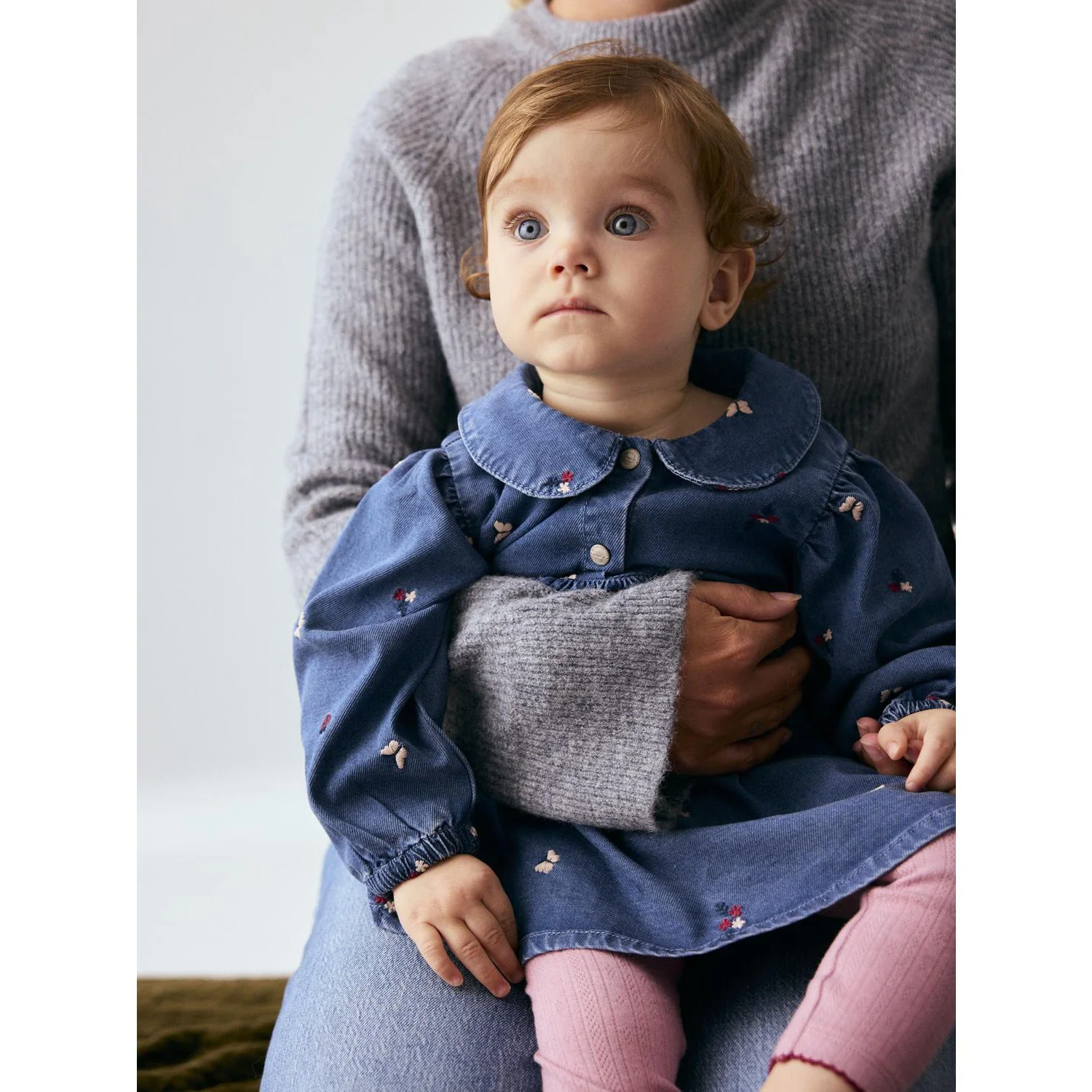 Name It Medium Blue Denim Nature Nbfalva Ls Dnm Emb Dress 5321-Yb - Image 2