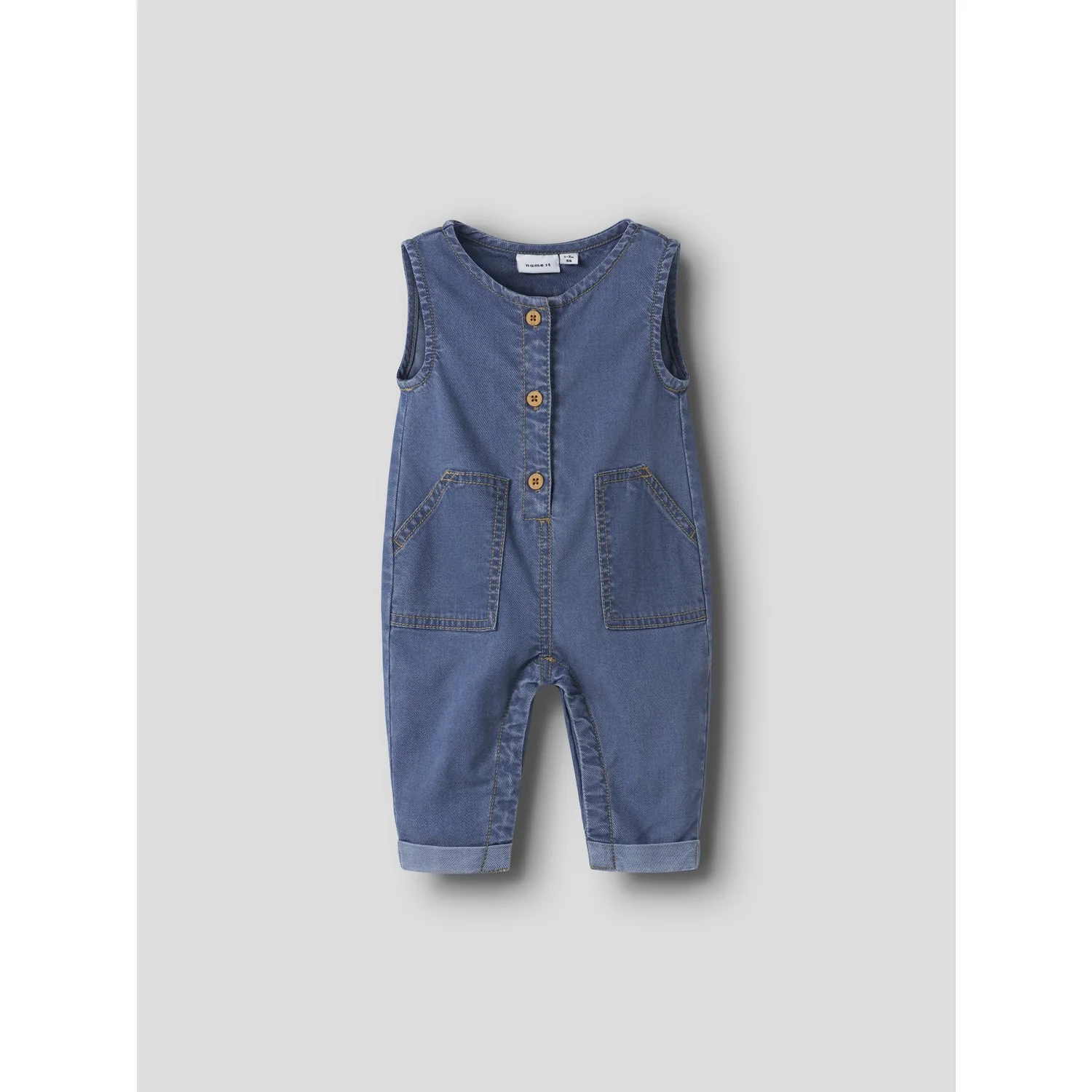 Name It Medium Blue Denim Nbmeddie Bag Dnm Overall 1103-Yb F - Image 3
