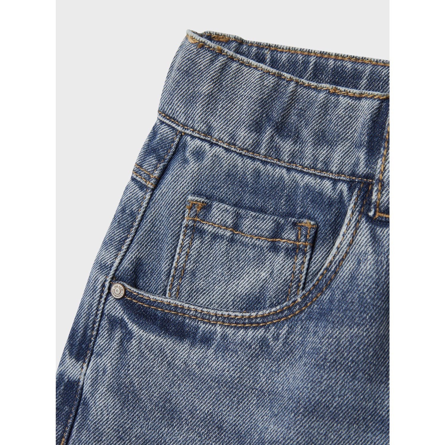 Name It Medium Blue Denim Nkfbella Skater Xwide Jeans 3111-Za Noos - Image 4
