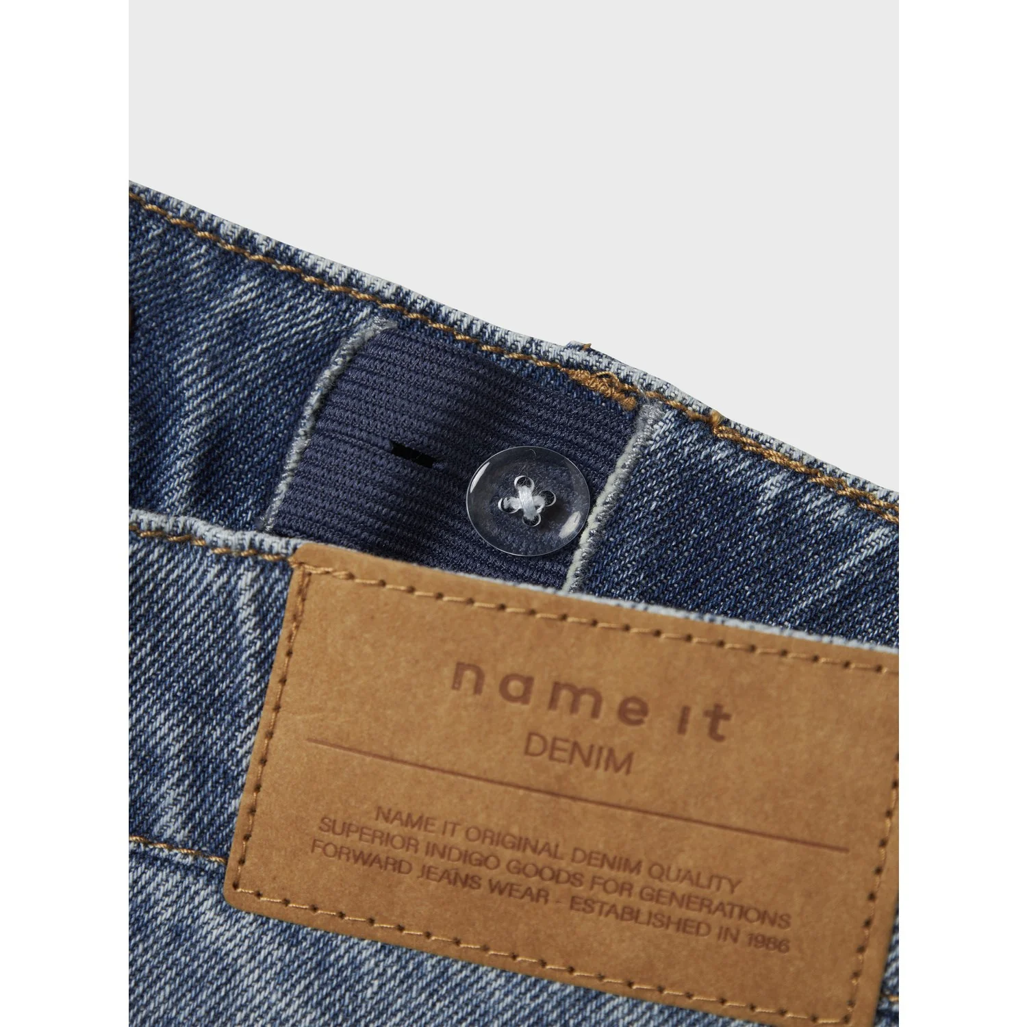 Name It Medium Blue Denim Nkfbella Skater Xwide Jeans 3111-Za Noos - Image 5