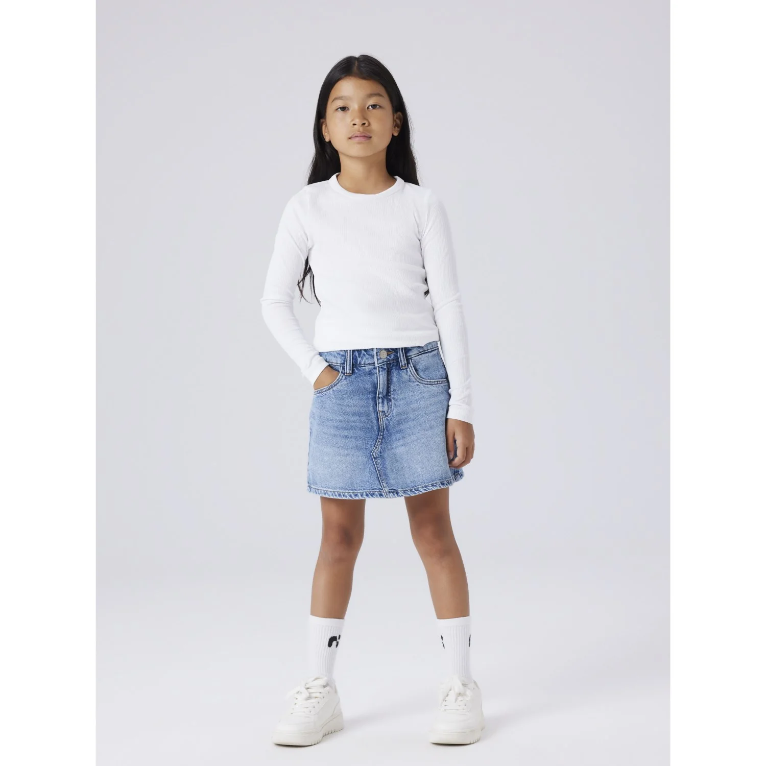 Name It Medium Blue Denim Nkfemma Dnm Skort 1040-Mj Noos - Image 2