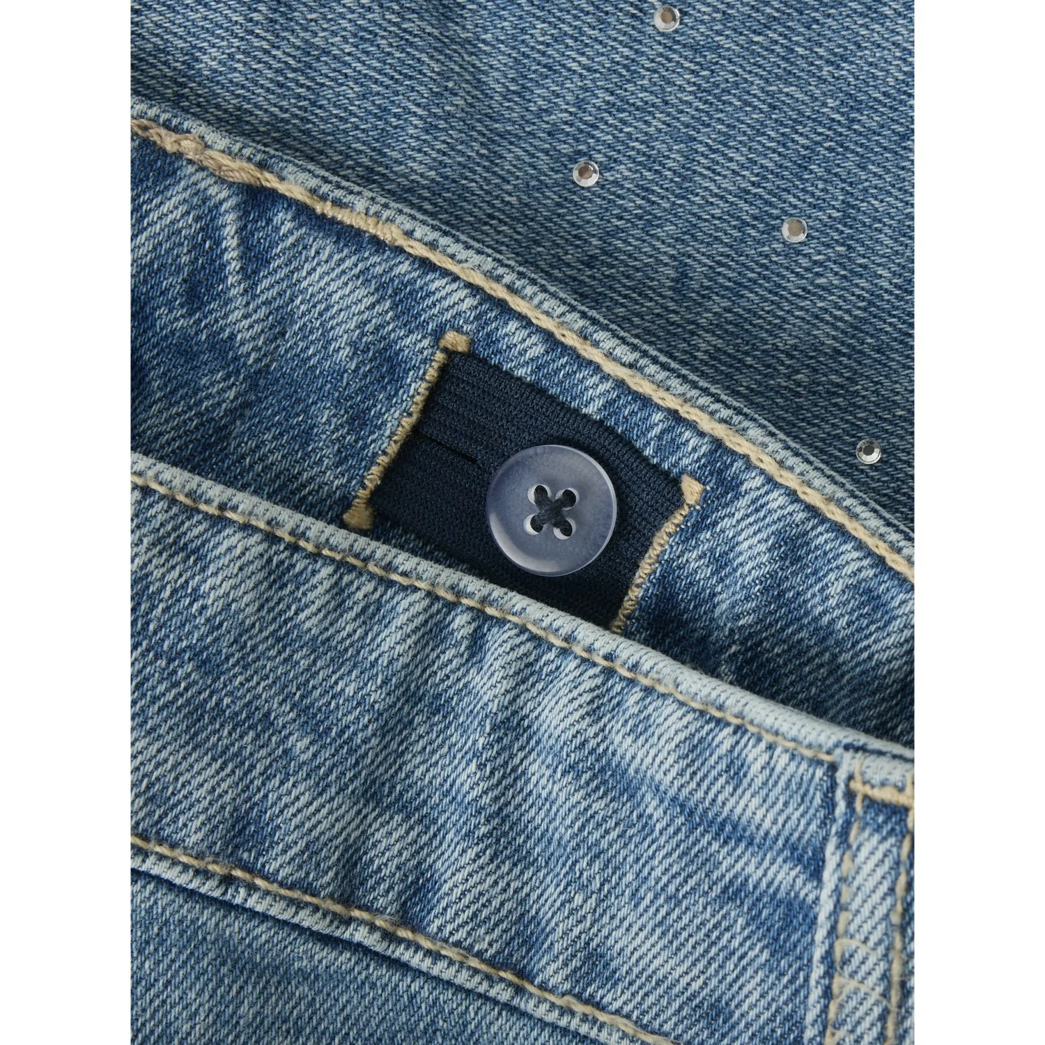 Name It Medium Blue Denim Nkfrose Hw L Dnm Rhine Shorts 2277-Bc - Image 3