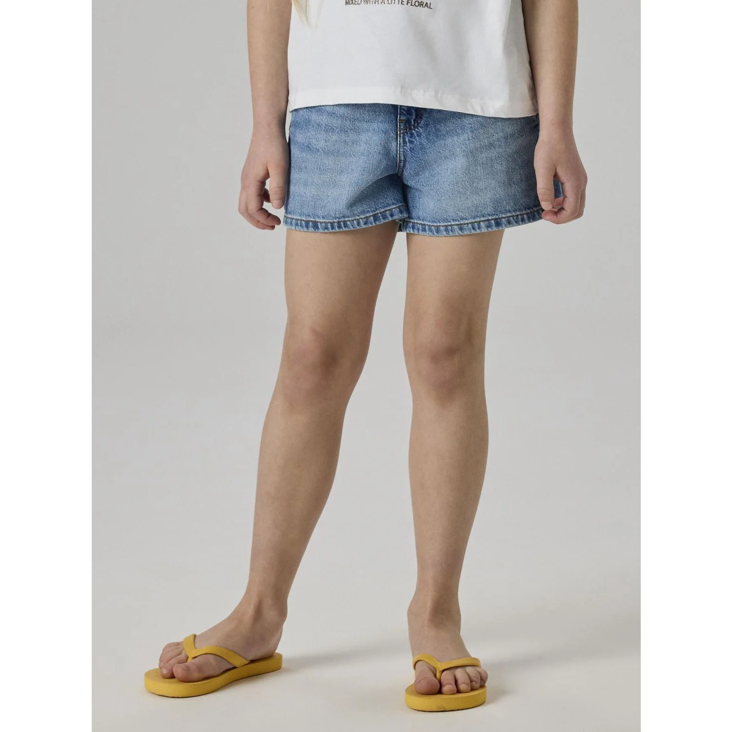 Name It Medium Blue Denim Nkfrose Mom Dnm Shorts 1141-Mj Noos - Image 3