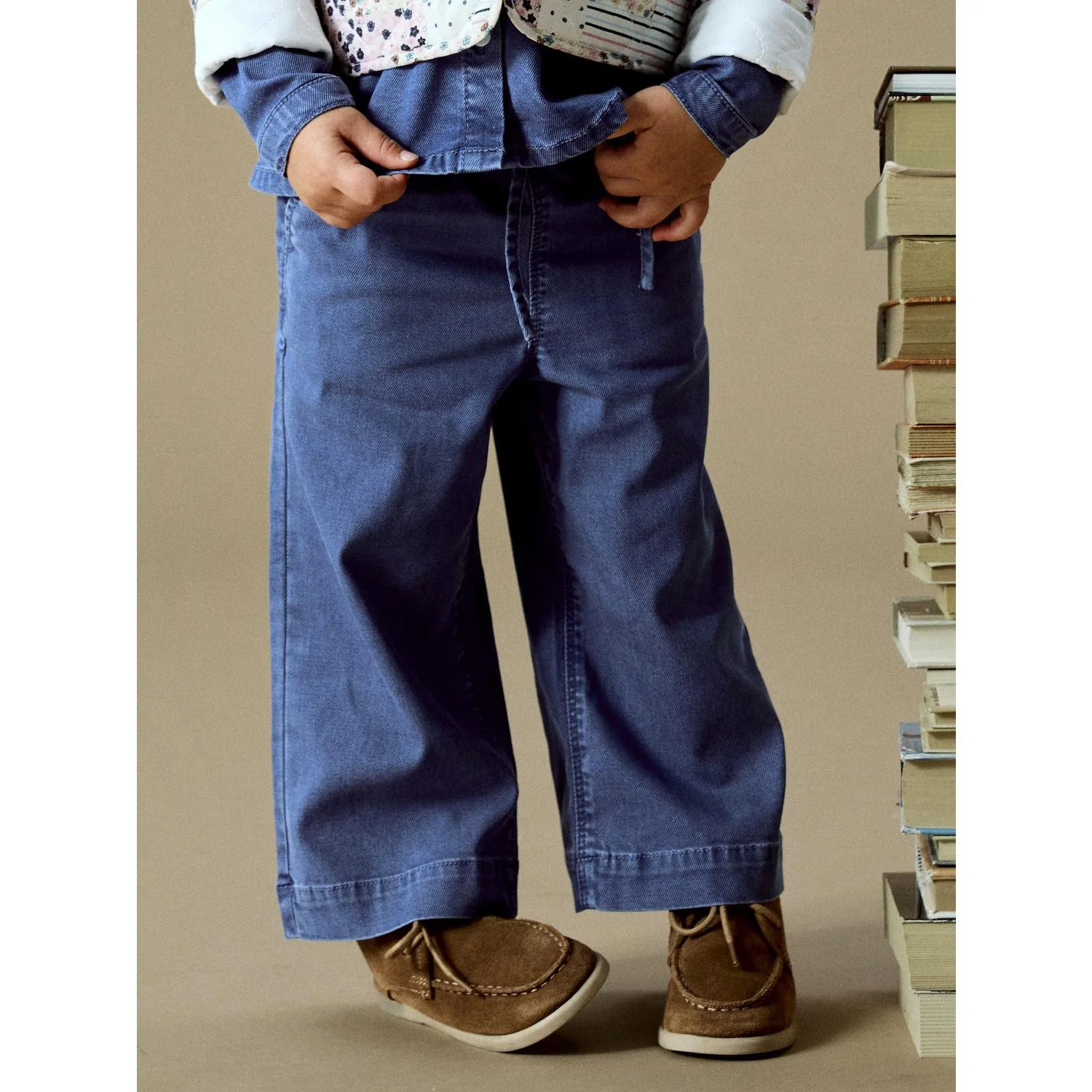 Name It Medium Blue Denim Nmfbella Wide Pull Up Jeans 4468-Yb - Image 3