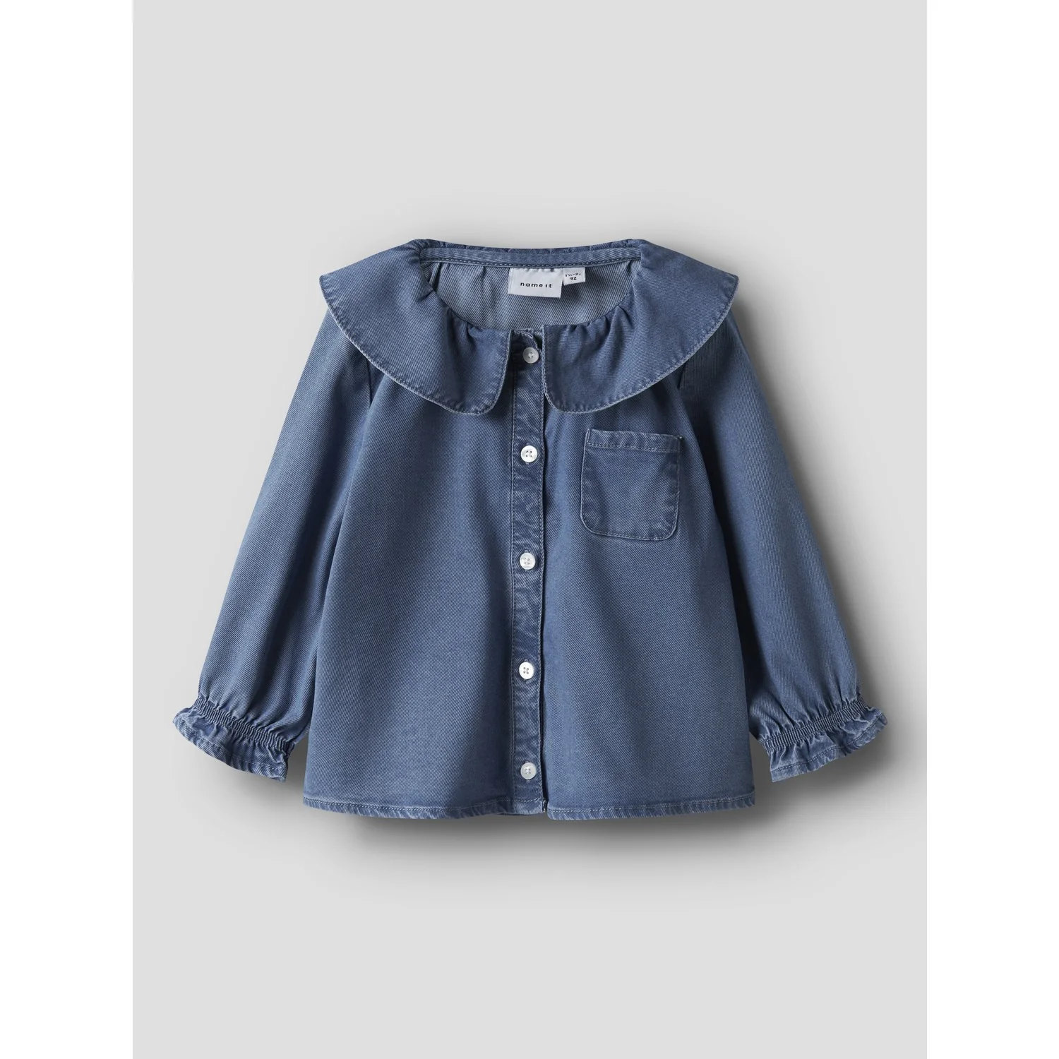 Name It Medium Blue Denim Nmfsophy Ls Dnm Shirt 2533-Yb T - Image 3