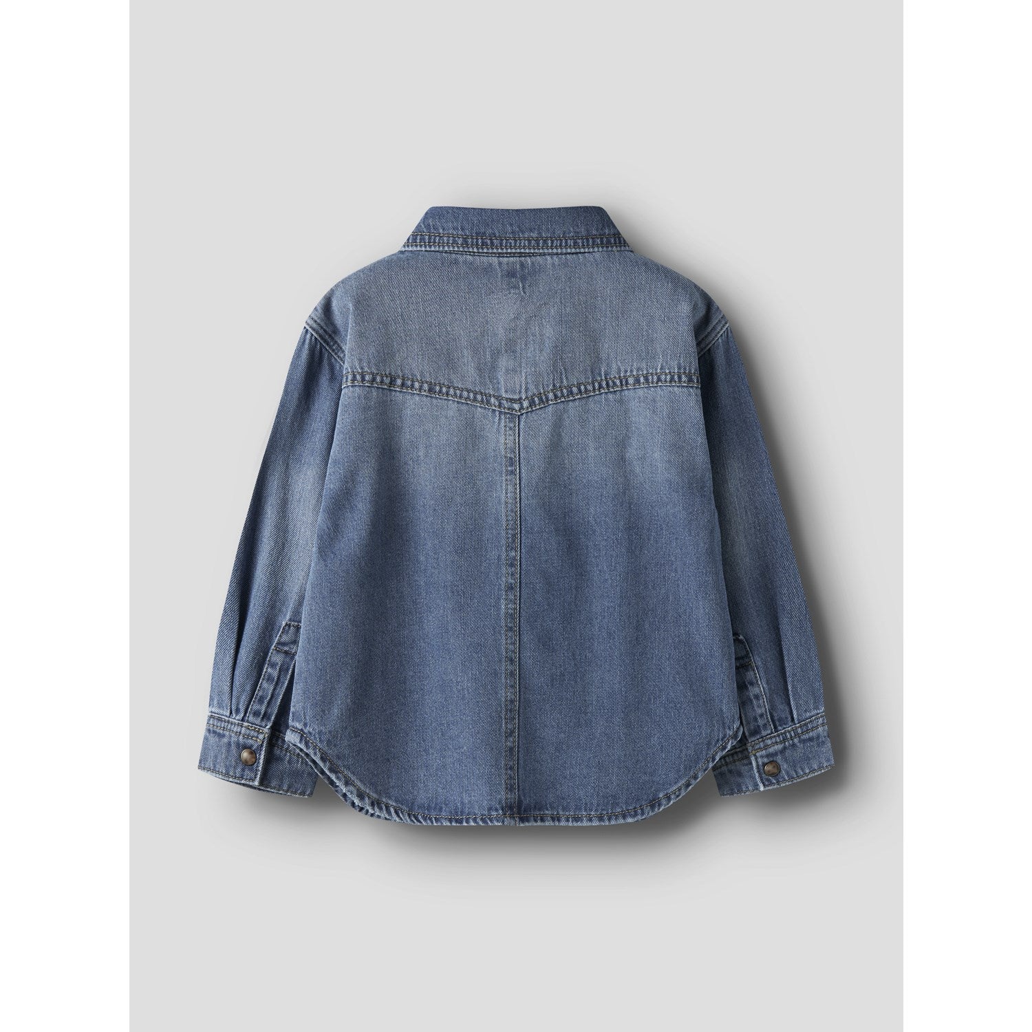 Name It Medium Blue Denim Nmmblue Oz Dnm Ls Shirt 6677-Ov B - Image 5