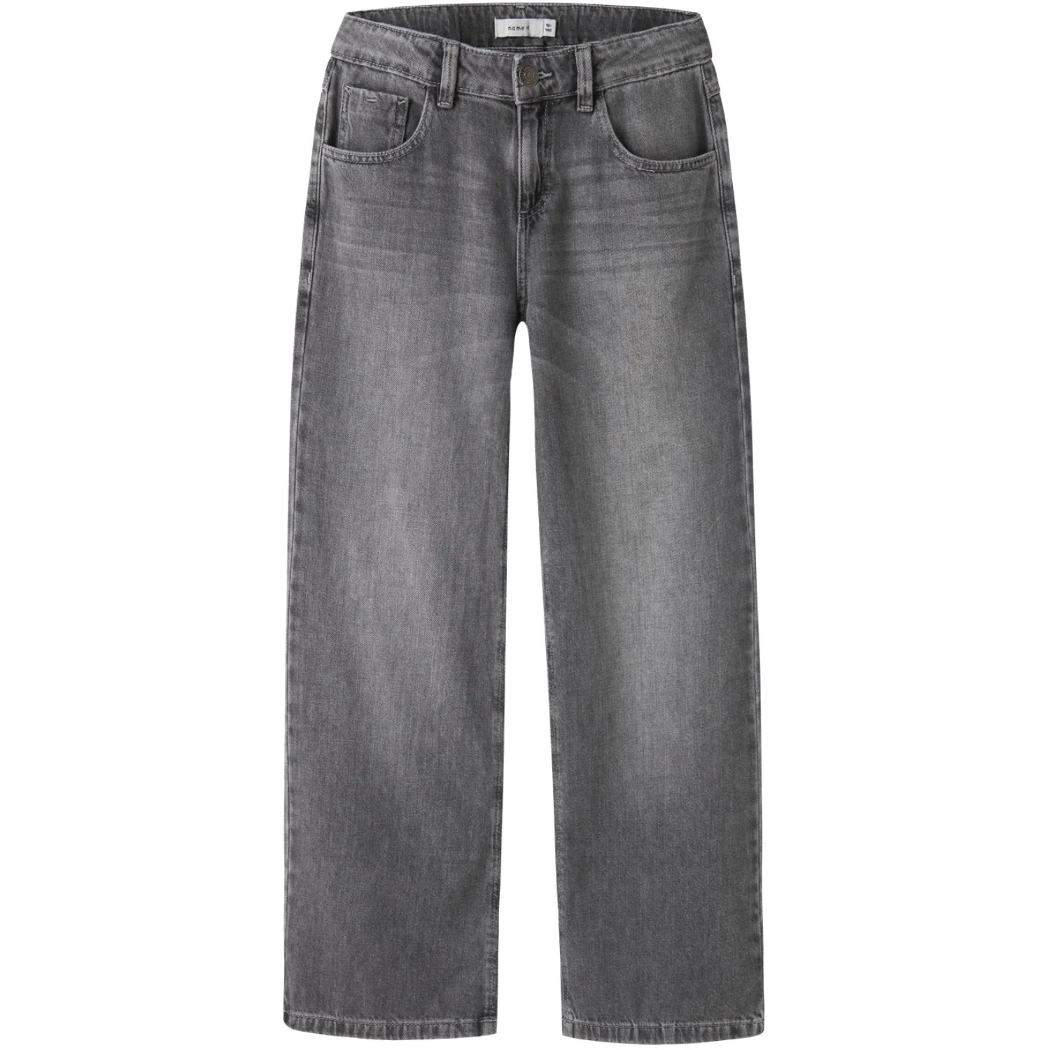 Name It Medium Grey Denim Nkfrose Wide Jeans 5529-Be Noos