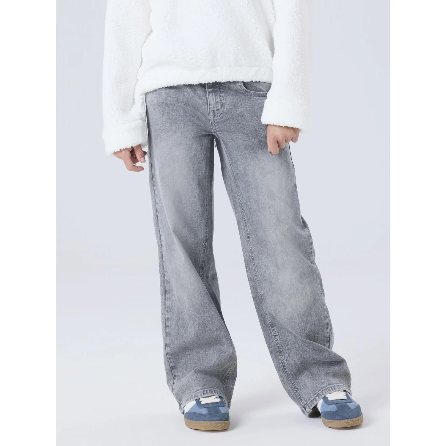 Name It Medium Grey Denim Nkfrose Wide Jeans 8809-Md Tb - Image 3