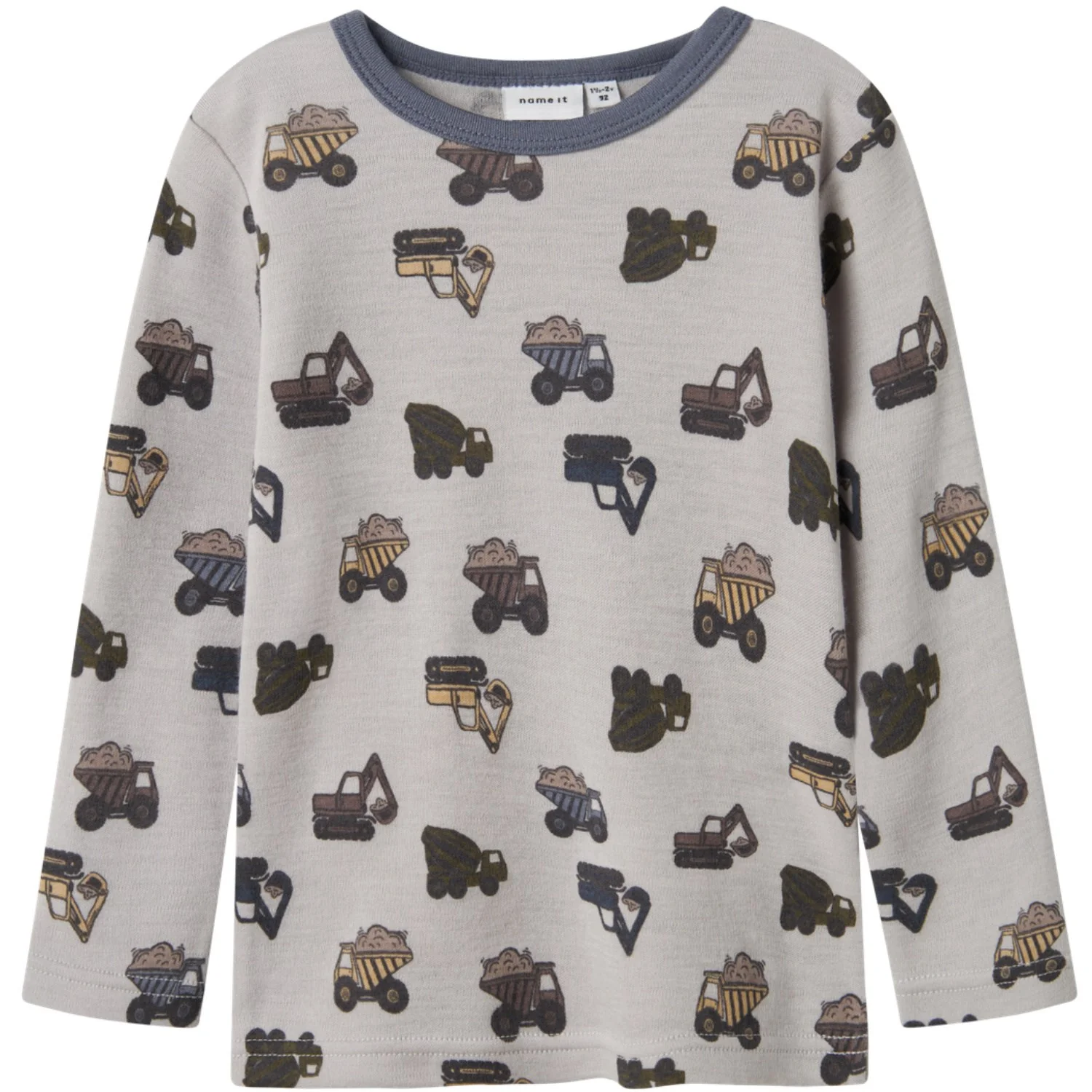 Name It Micro Chip Working Machines Nmmwillow Wool Ls Top
