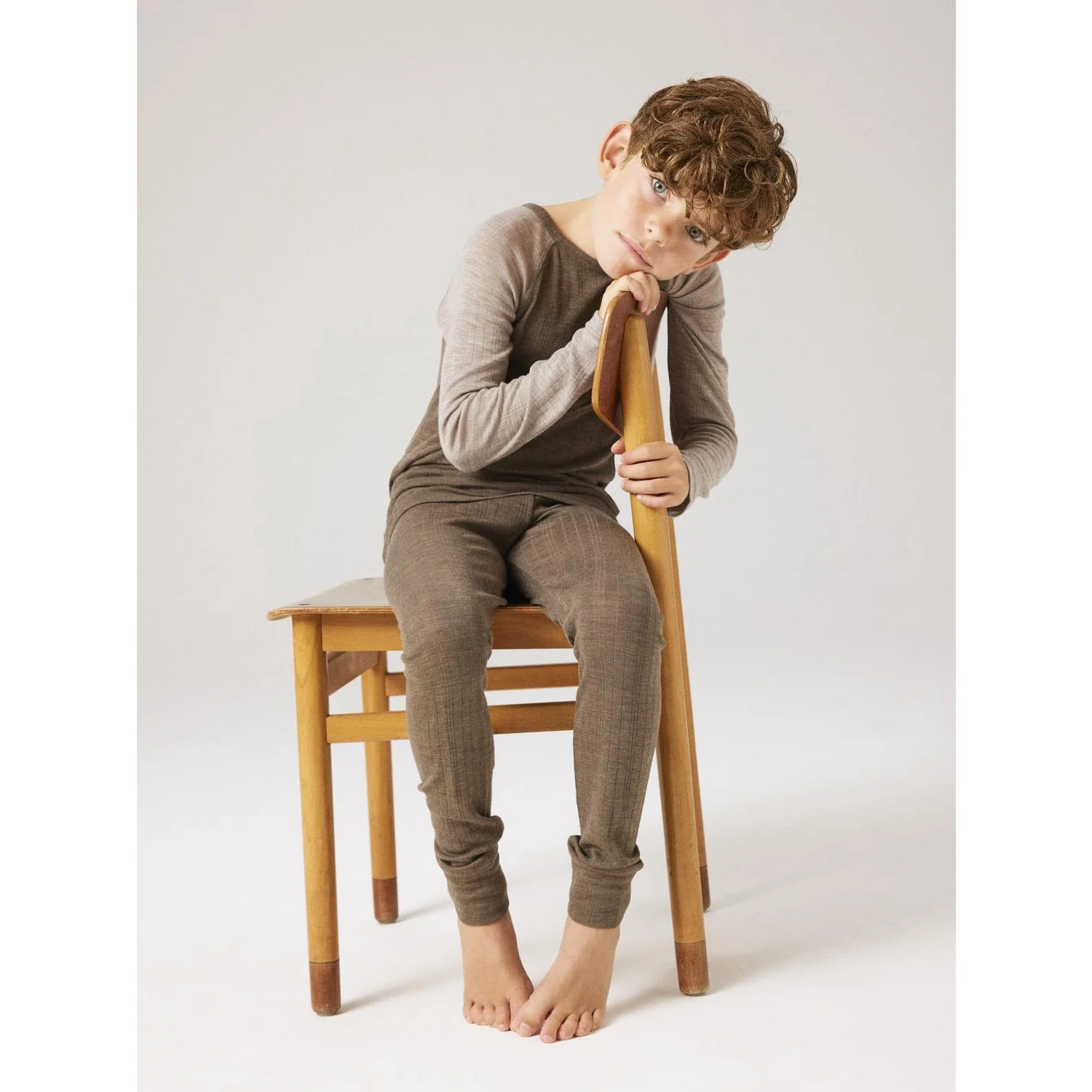Name It Morel Nkmwang Wool Needle Longjohn Solid - Image 2