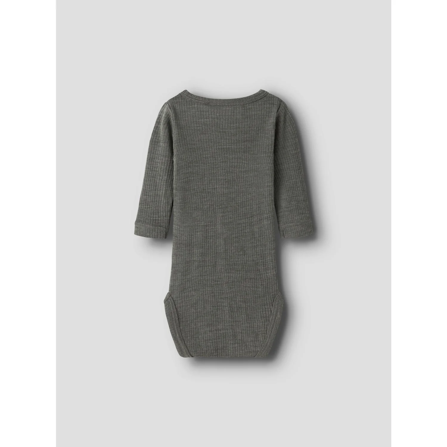 Name It Mulled Basil Nbnwax Wool Rib Ls Body Noos - Image 2