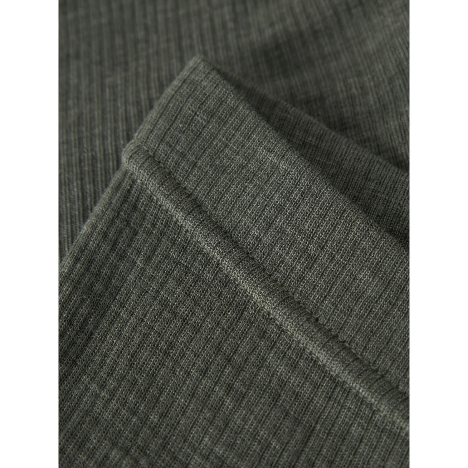 Name It Mulled Basil Nmnwax Wool Rib Leggings Noos - Image 4