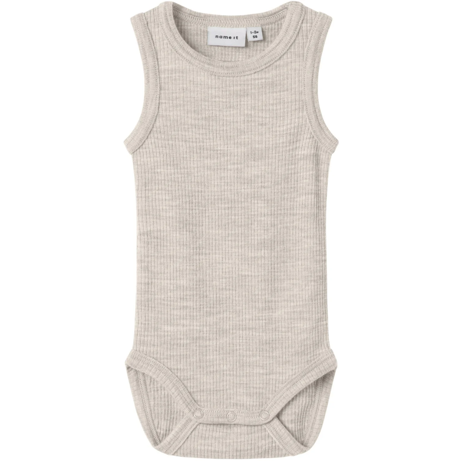 Name It Nacreous Cloud Nbnwax Wool Rib Tank Body