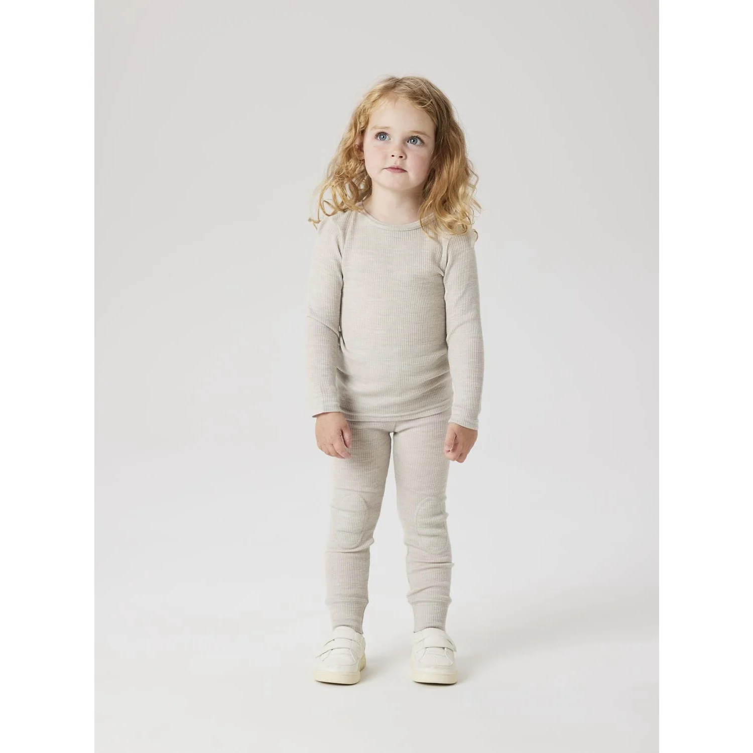 Name It Nacreous Cloud Nmnwax Wool Rib Leggings Noos - Image 2