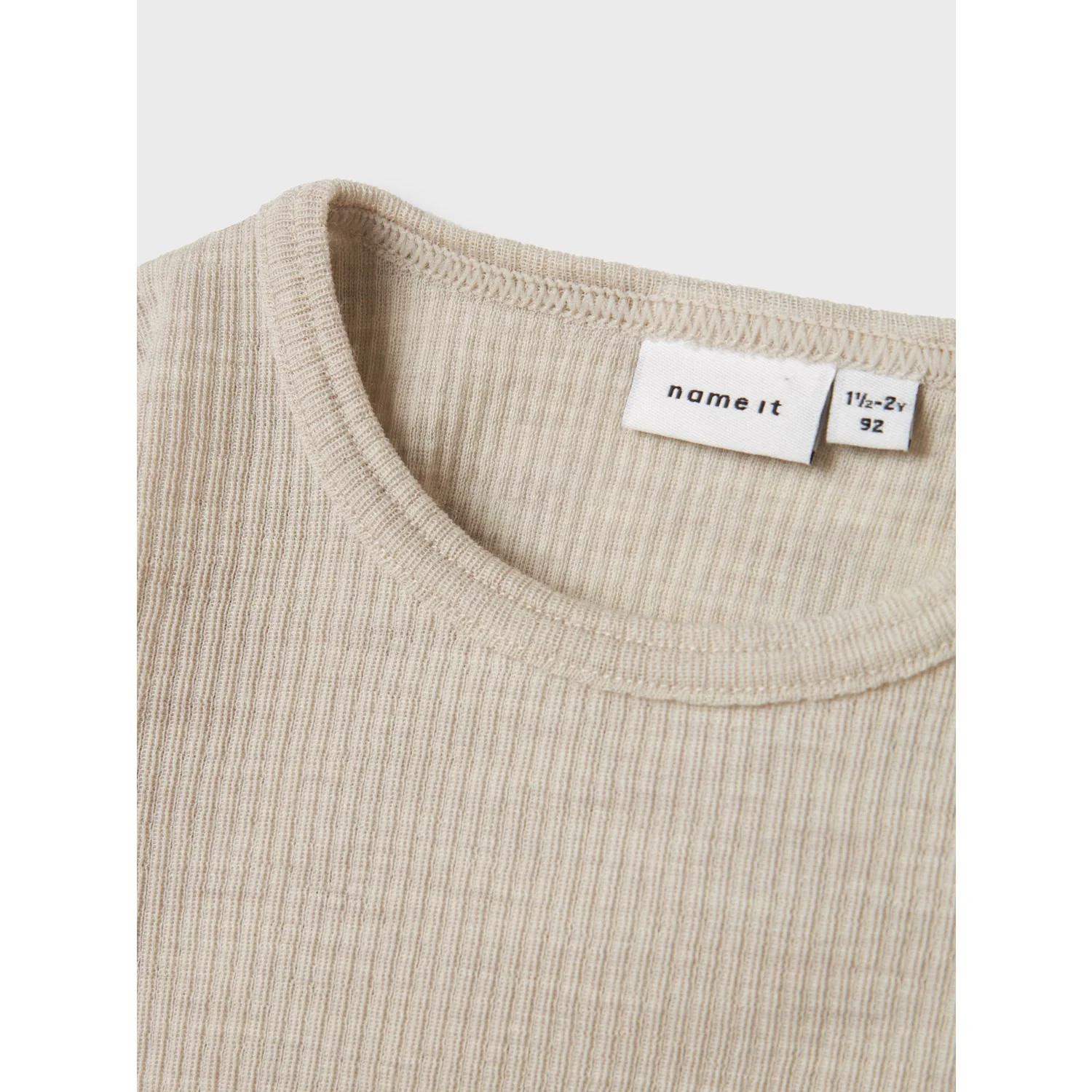 Name It Nacreous Cloud Nmnwax Wool Rib Ls Top Noos - Image 4